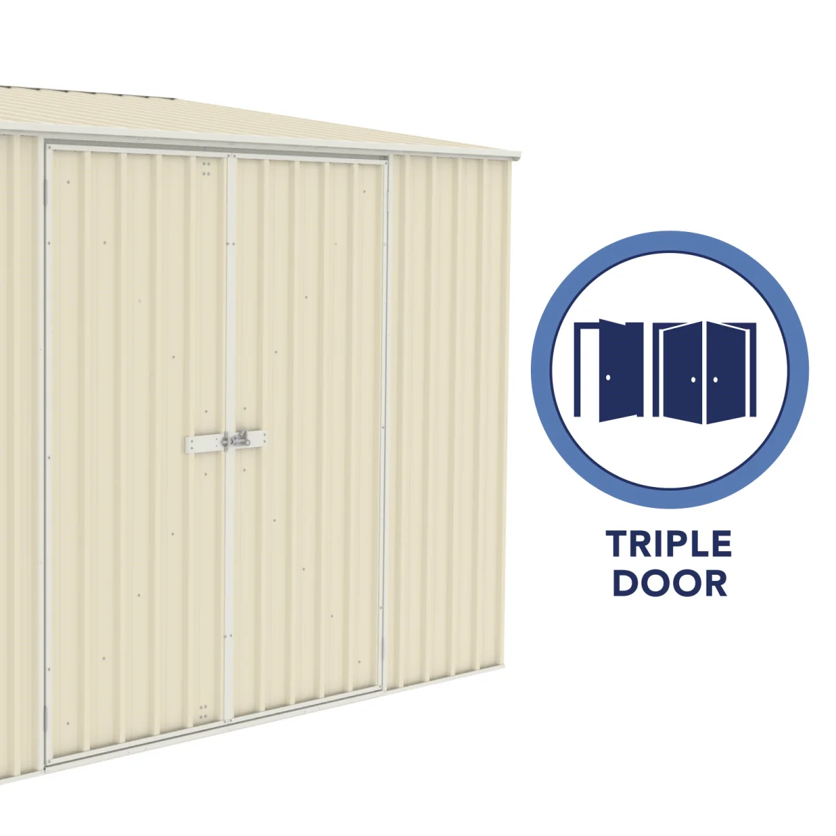 Absco | 10x5 ft Lean To Metal Bike Shed - Image 34