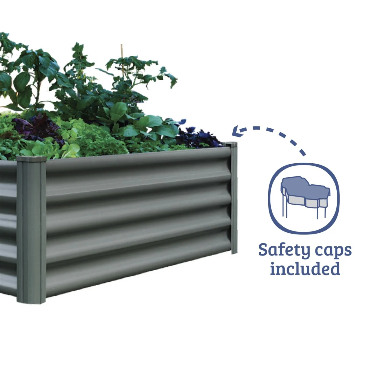 Absco | 4x4x1 ft L Shaped Raised Garden Bed - Image 5
