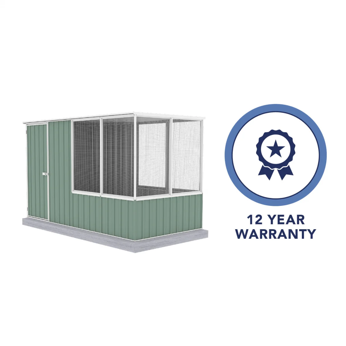 Absco | 5 ft Wide Chicken Coop - Pale Eucalypt - Image 16