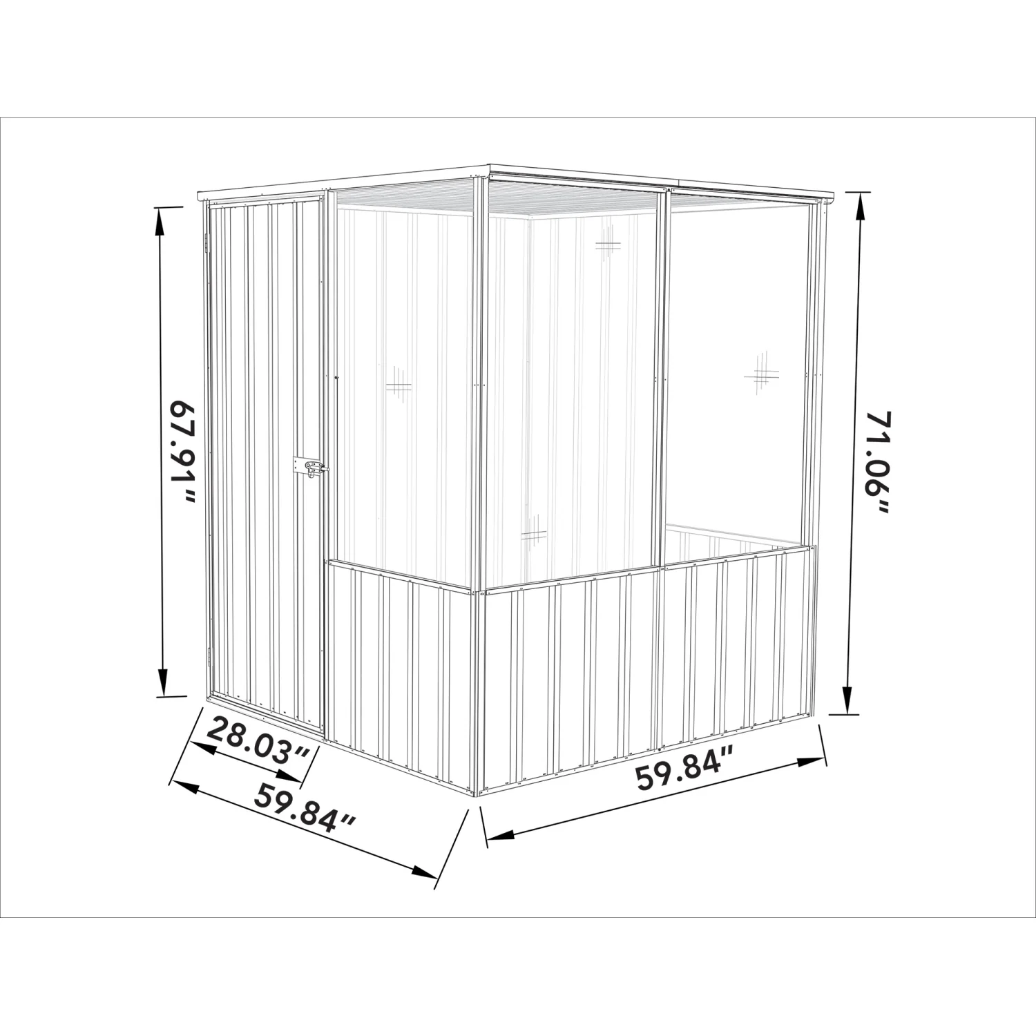 Absco | 5 ft Wide Chicken Coop - Pale Eucalypt - Image 9