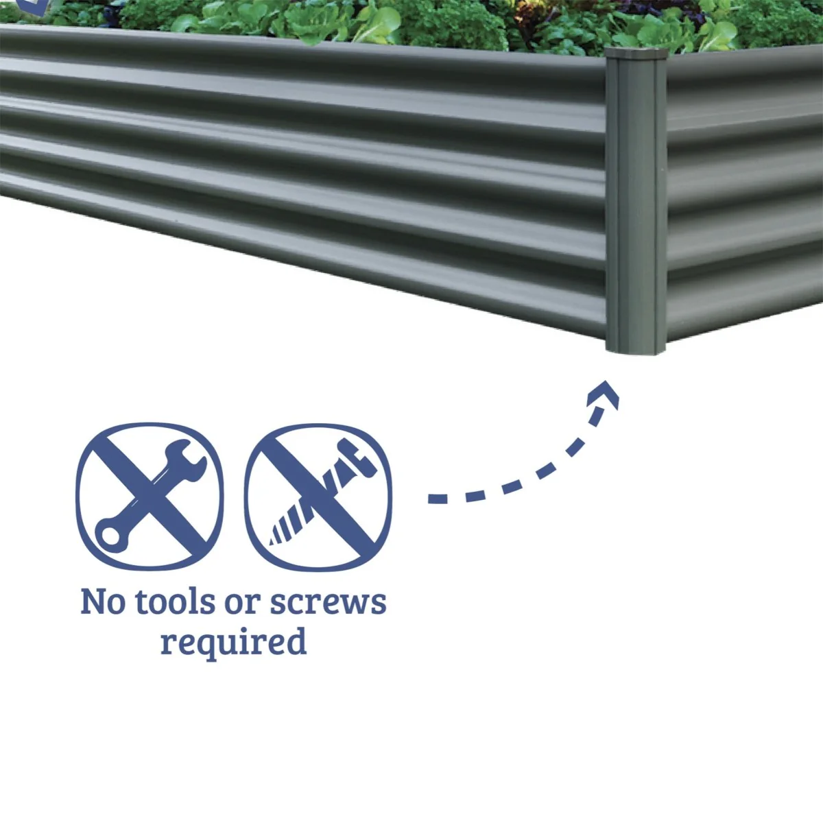 Absco | 6x3x1.3 ft Raised Garden Bed - Woodland Gray - Image 3