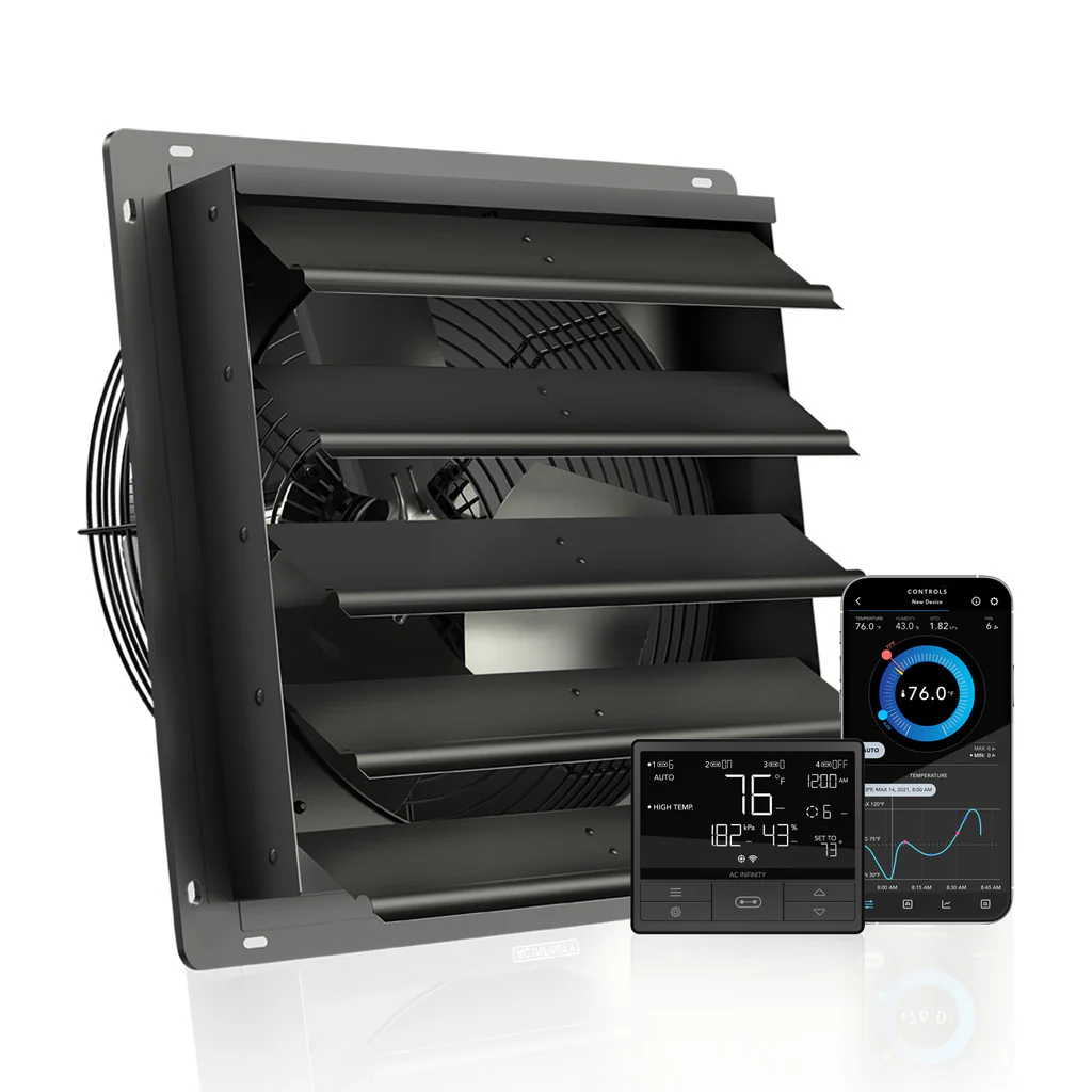 AC Infinity | AIRLIFT Shutter Exhaust Ventilation Fan With Temperature Humidity Controller - Image 12