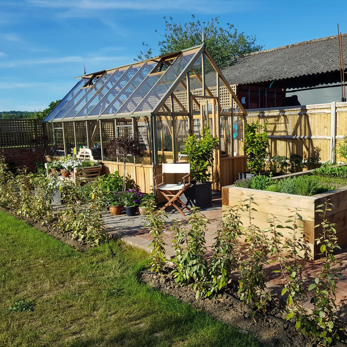 Alton | Cheltenham Victorian Half Board Cedar Greenhouse With 3mm Tempered Glass Glazing - 8 ft. 8 in. Wide - Image 22