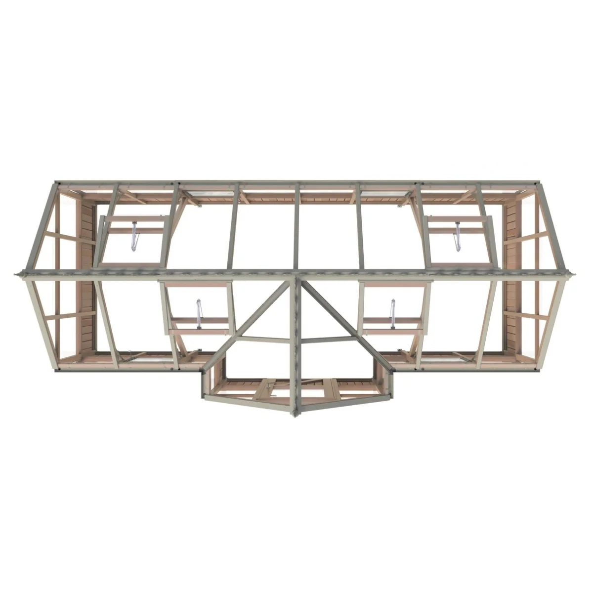 Alton | Durham Victorian Half Board Cedar Orangery With 3mm Tempered Glass Glazing - 7 ft. 4 in. Wide - Image 12