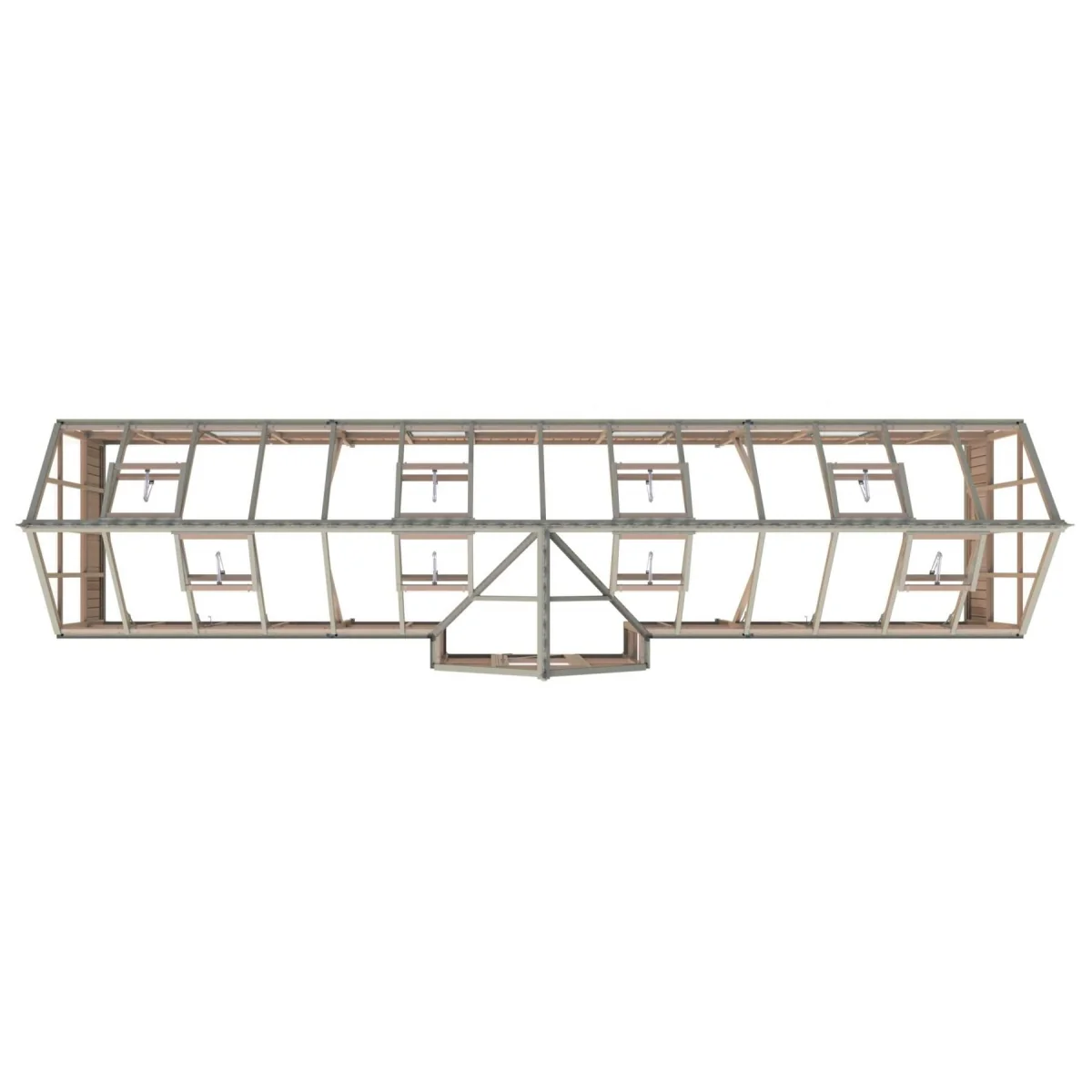 Alton | Durham Victorian Half Board Cedar Orangery With 3mm Tempered Glass Glazing - 7 ft. 4 in. Wide - Image 22