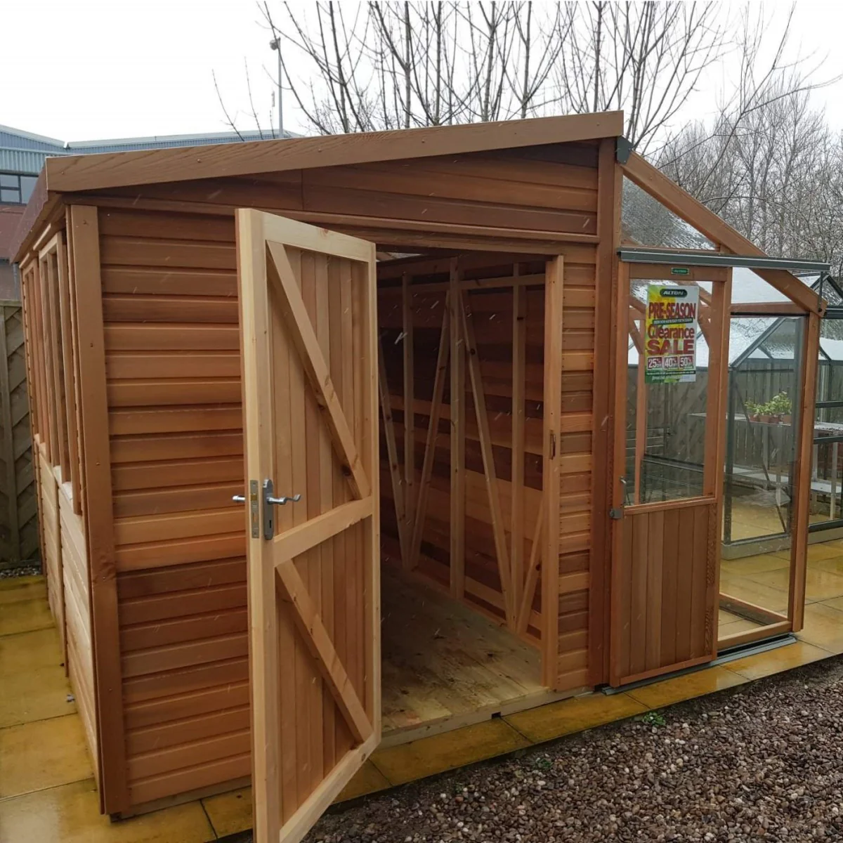 Alton | Fusion 10 Cedar Greenhouse & Storage Shed Combo - Image 12