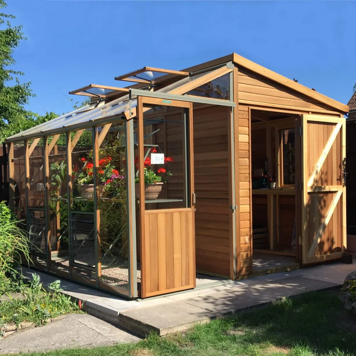 Alton | Fusion 10 Cedar Greenhouse & Storage Shed Combo - Image 9