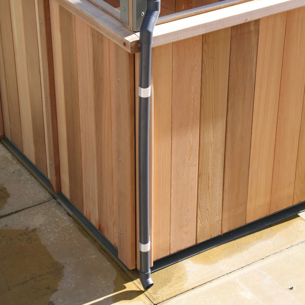 Alton | Cheltenham Victorian Half Board Cedar Greenhouse With 3mm Tempered Glass Glazing - 8 ft. 8 in. Wide - Image 16