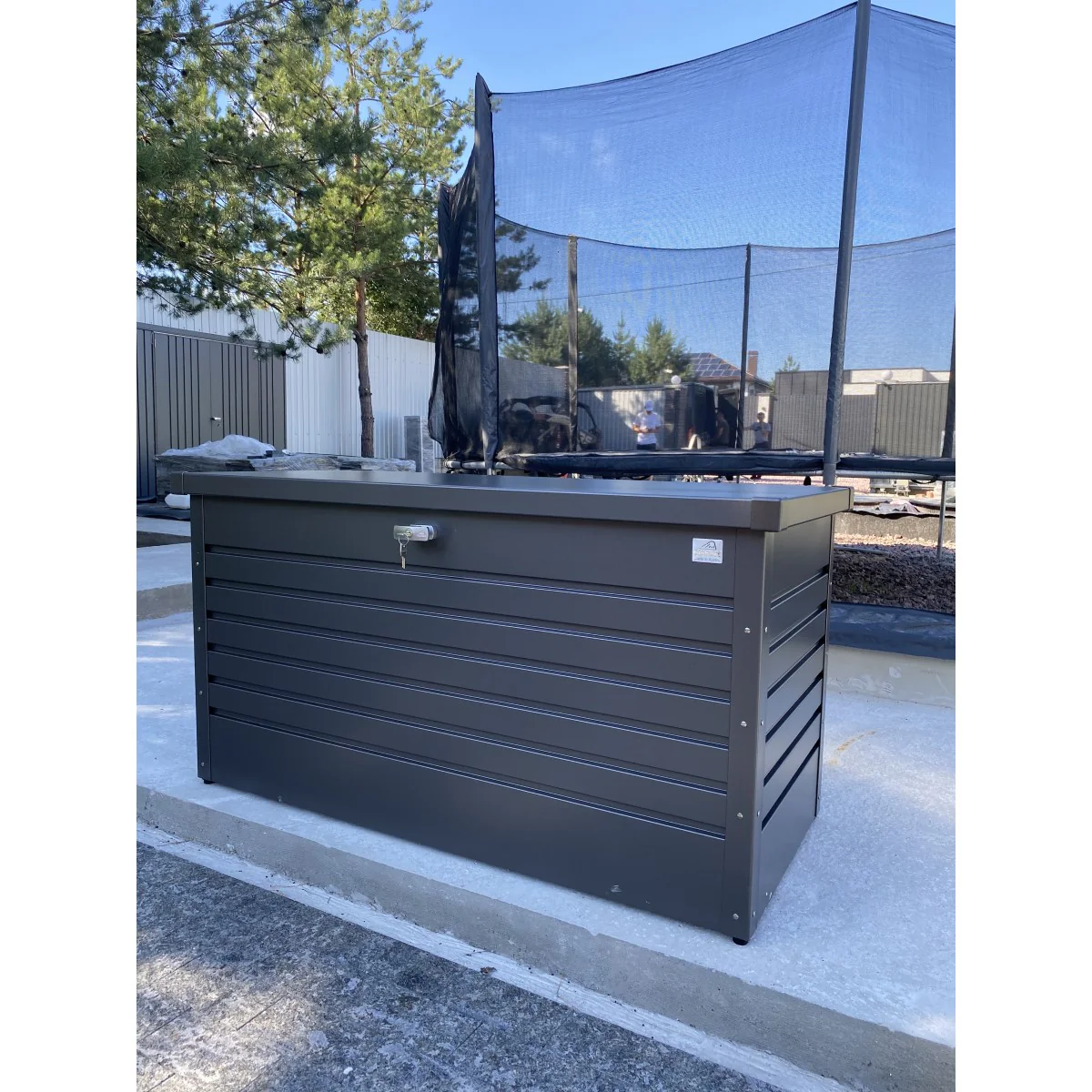 Biohort | 120 Gallon Leisure Time Deck Box - Dark Gray - Image 6