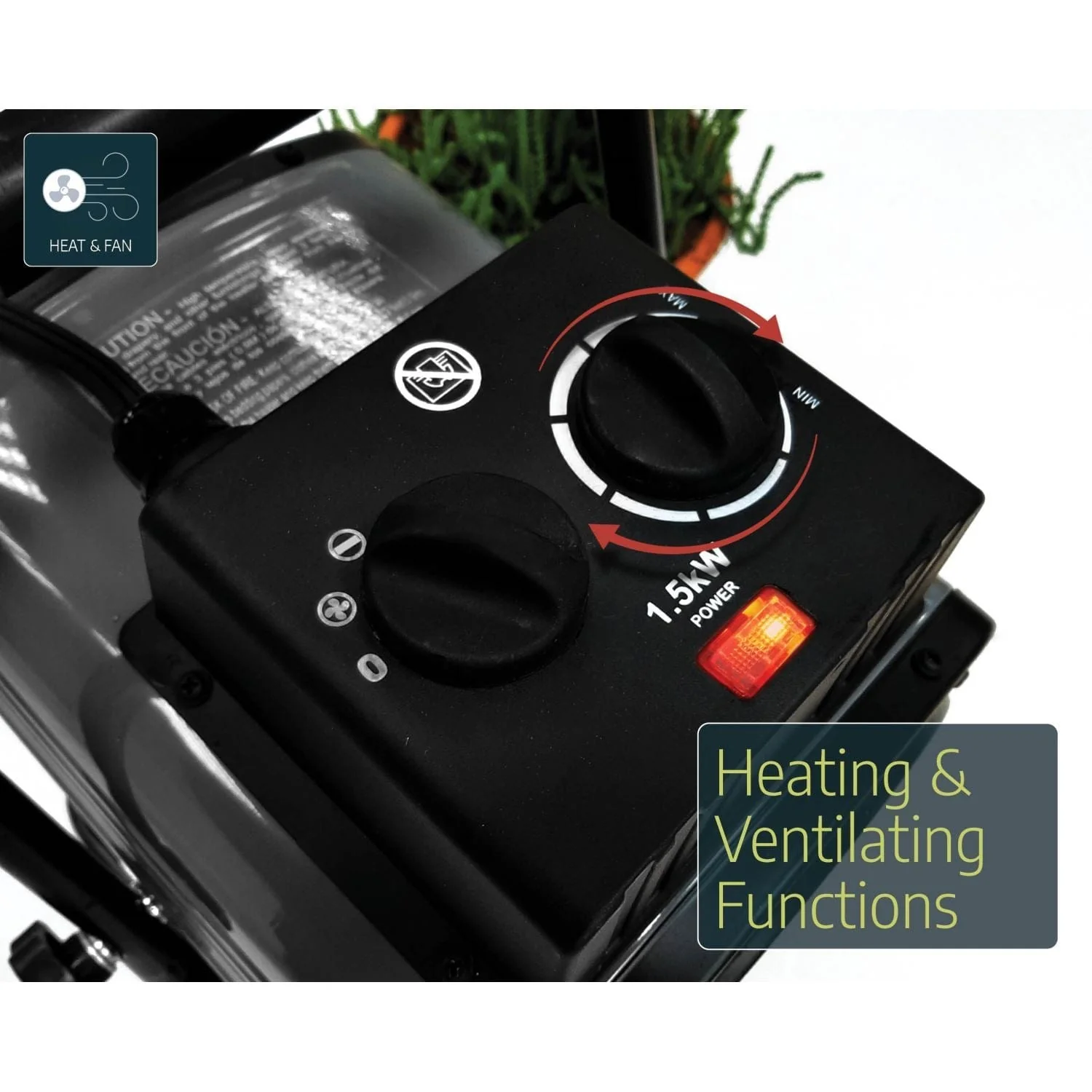 Palram - Canopia | 1500W Portable Fan Heater - Image 5