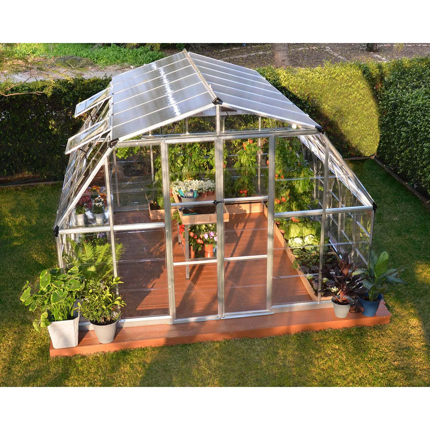 Palram - Canopia | 12x12 ft Americana Greenhouse Kit With 0.8mm Polycarbonate Glazing - Image 18