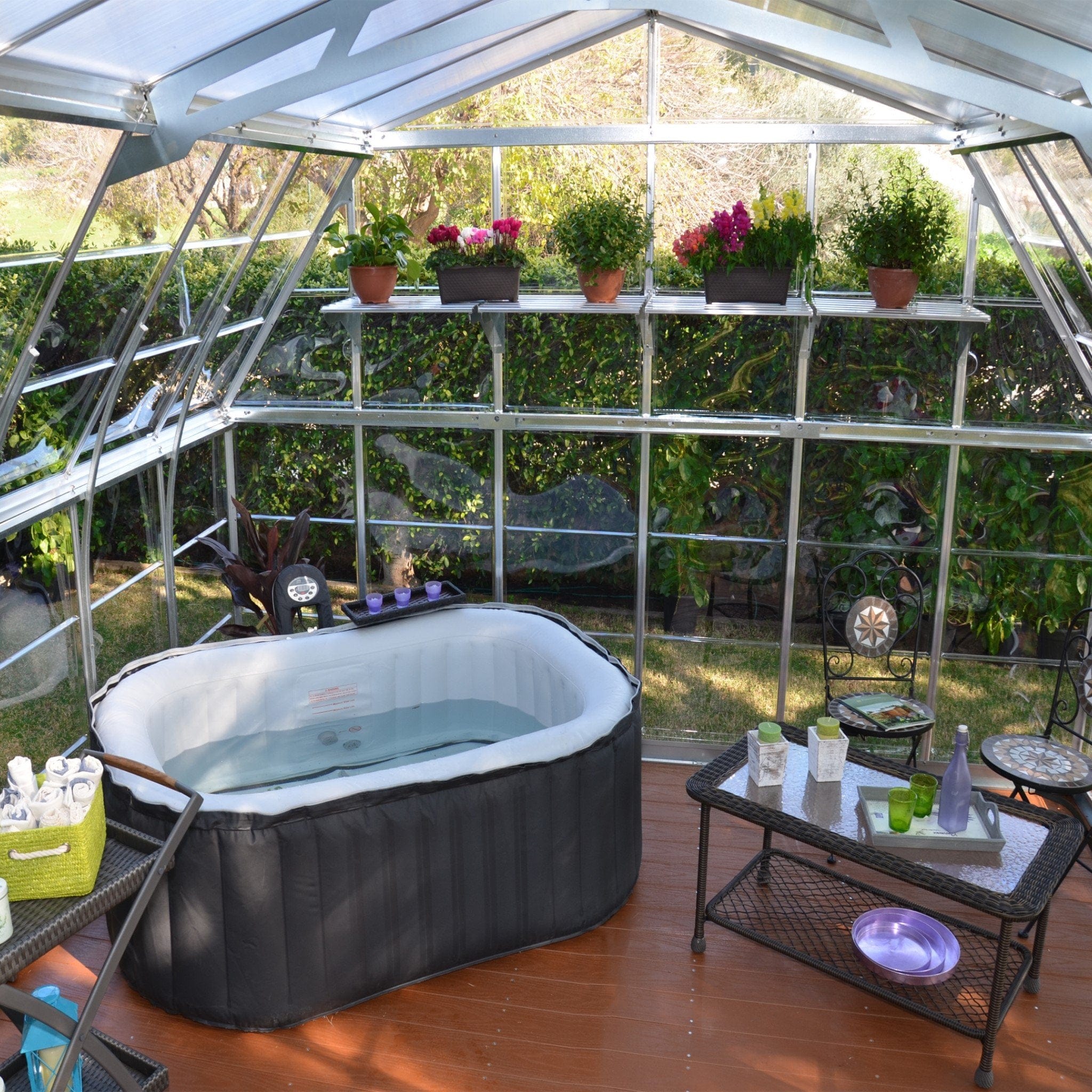 Palram - Canopia | 12x12 ft Americana Greenhouse Kit With 0.8mm Polycarbonate Glazing - Image 6