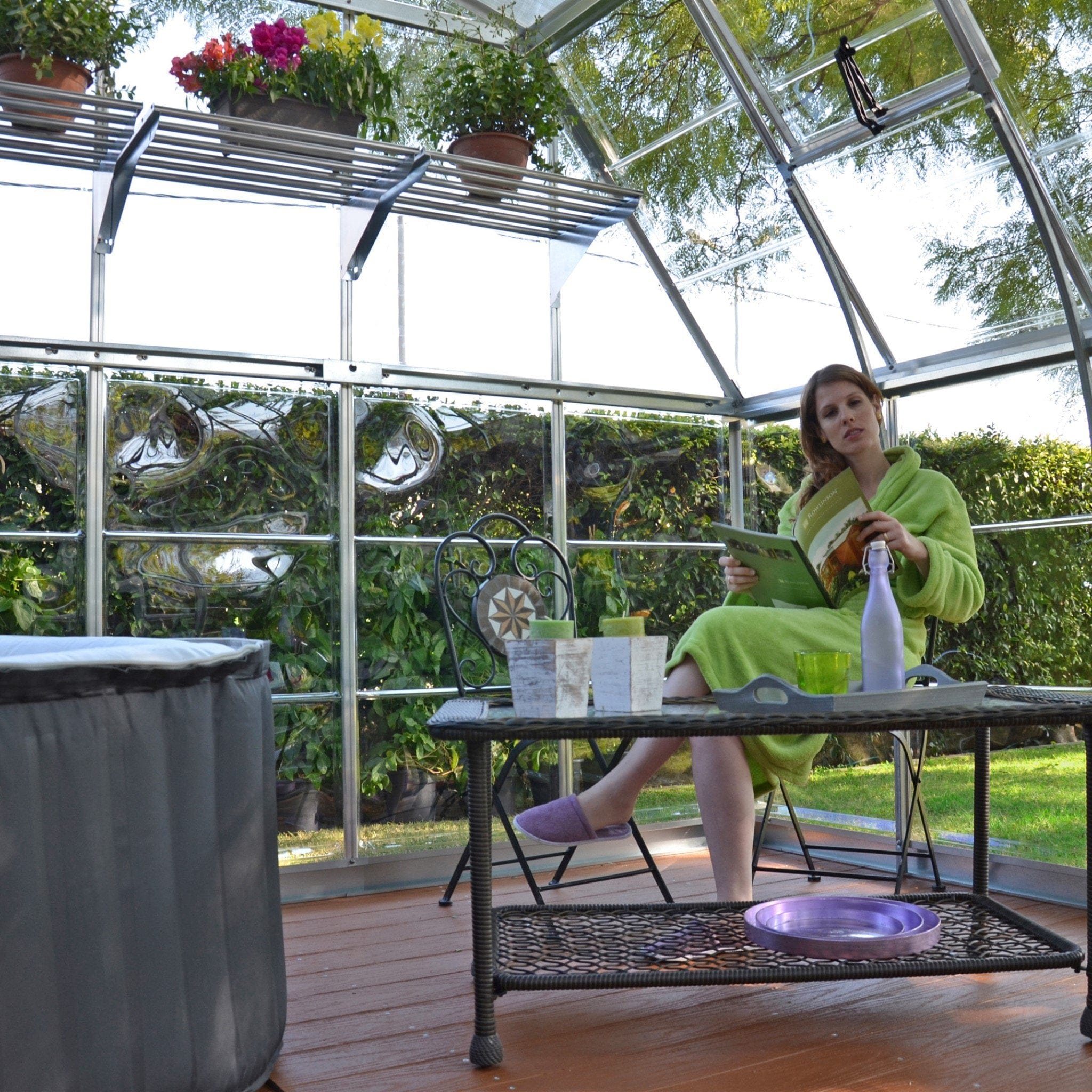Palram - Canopia | 12x12 ft Americana Greenhouse Kit With 0.8mm Polycarbonate Glazing - Image 7