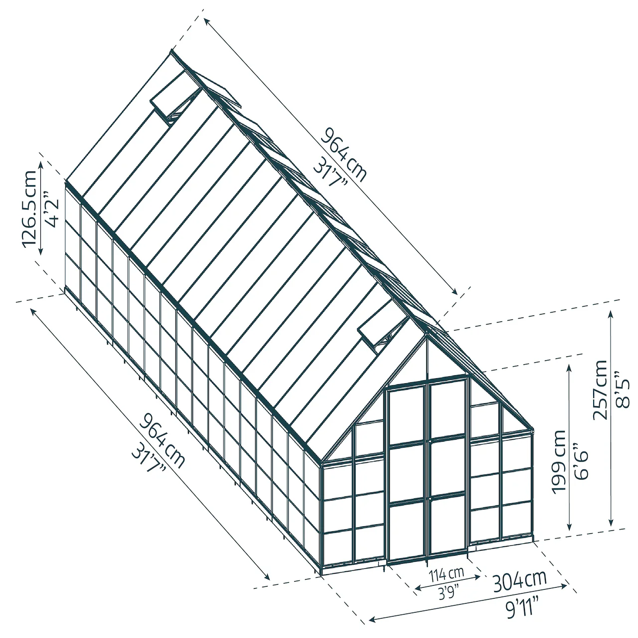 Palram - Canopia | Balance Greenhouse Kit With Clear 0.8mm Polycarbonate Glazing - Image 54