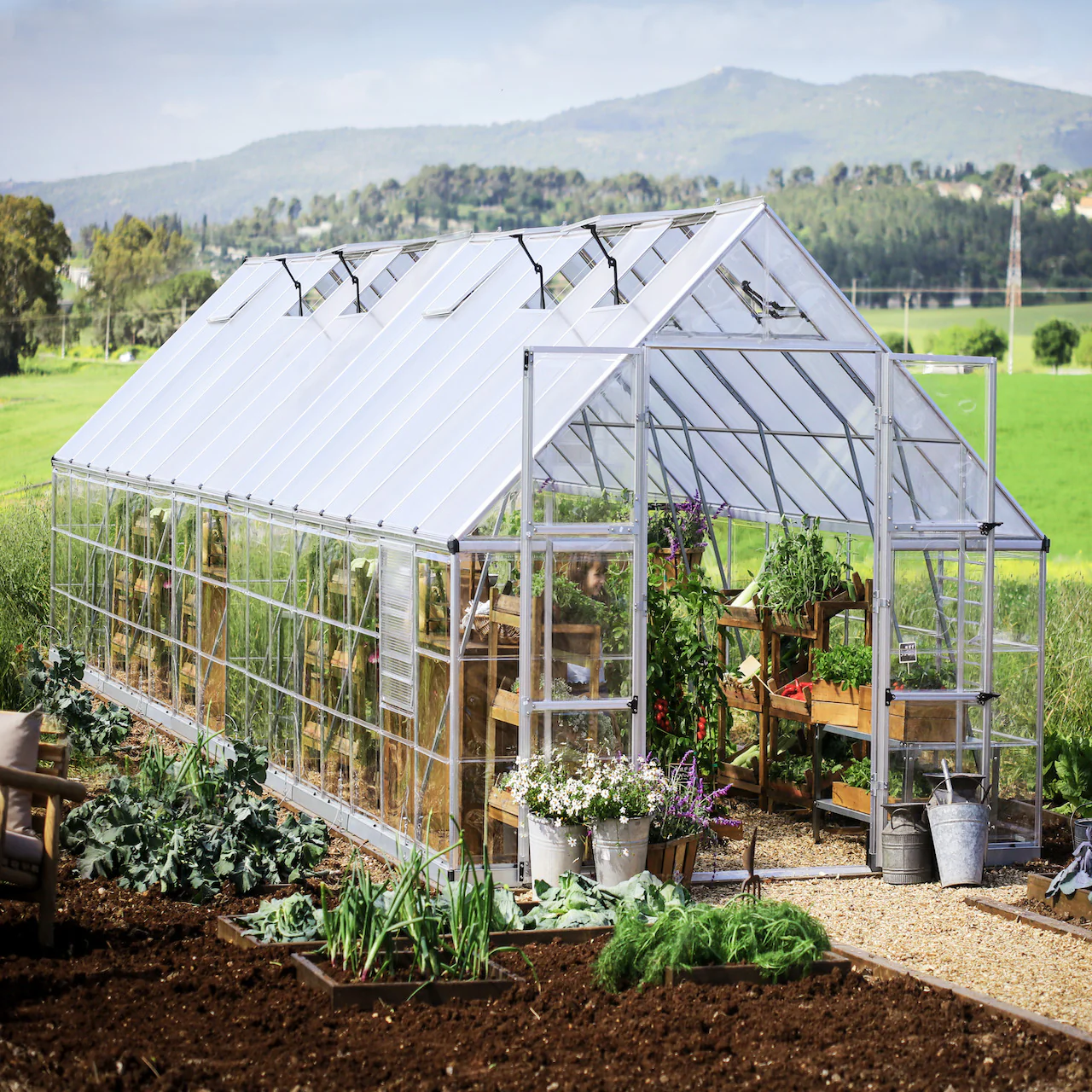 Palram - Canopia | Balance Greenhouse Kit With Clear 0.8mm Polycarbonate Glazing - Image 55