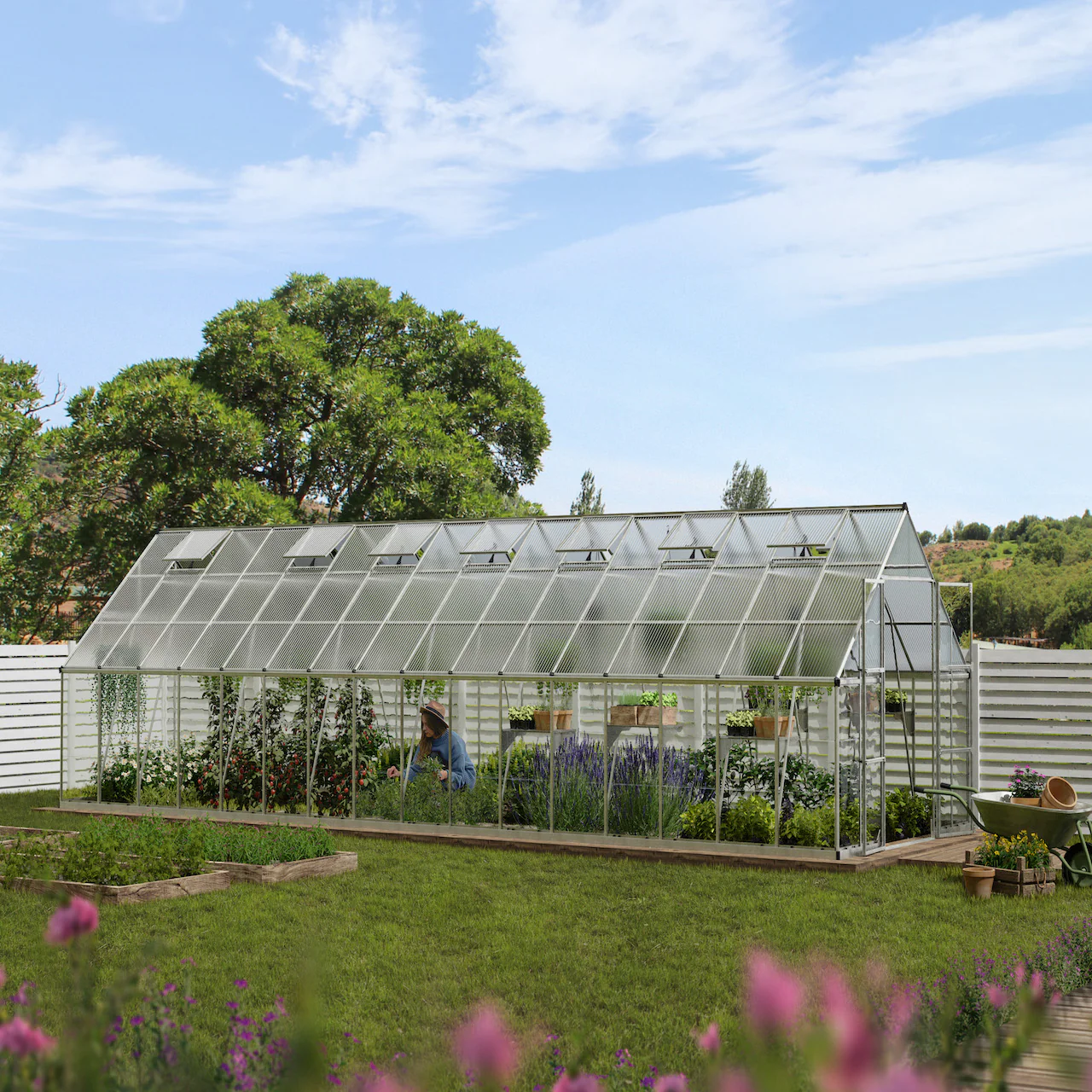 Palram - Canopia | Balance Greenhouse Kit With Clear 0.8mm Polycarbonate Glazing - Image 56
