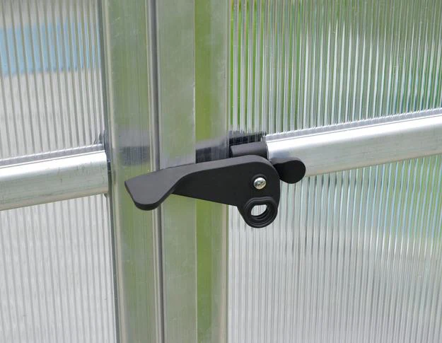 Palram - Canopia | Bella Greenhouse 8 ft Wide - Silver With 6mm Twin-wall Polycarbonate Glazing - Image 6