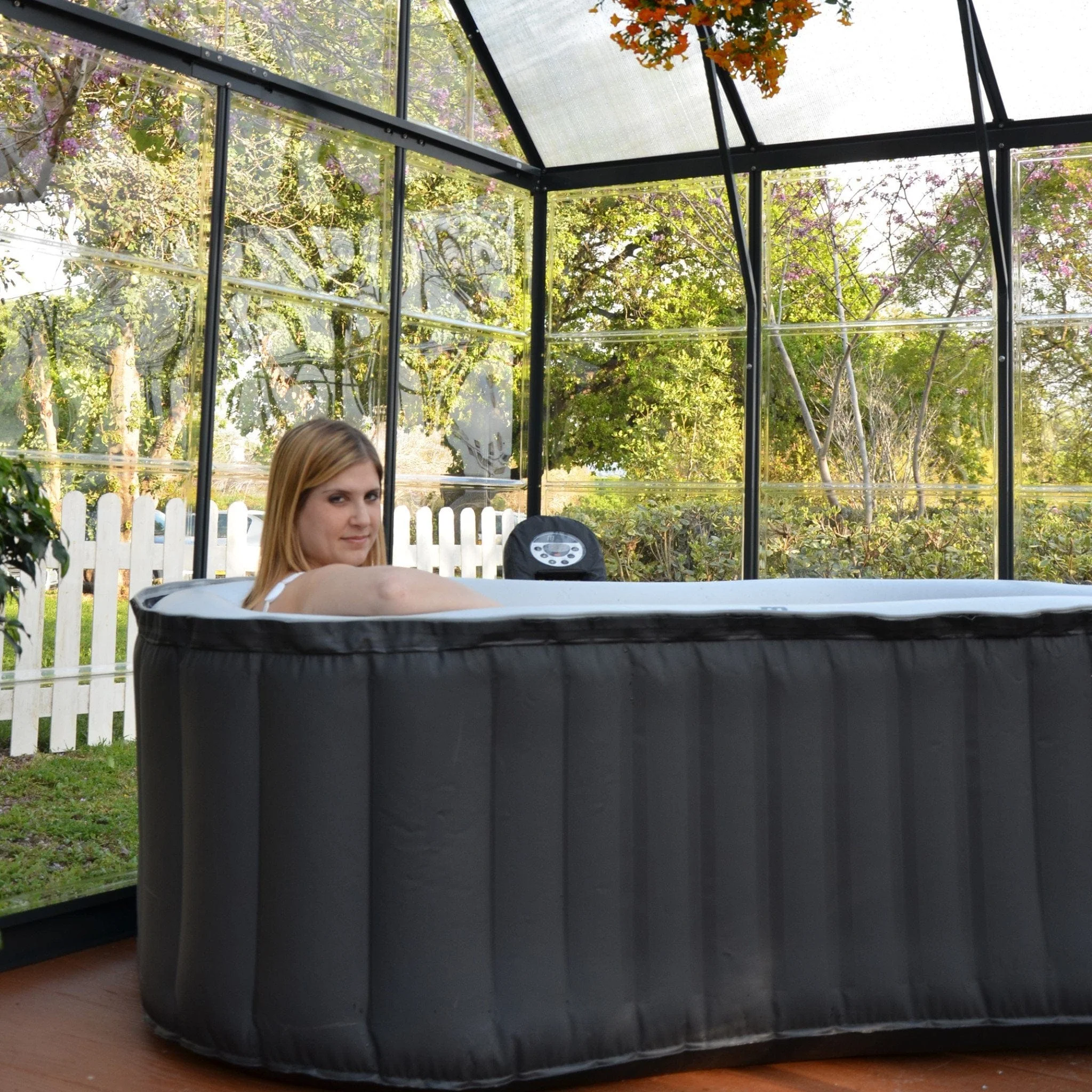 Palram - Canopia | 12x10 ft Chalet Greenhouse Kit - Gray With 0.8mm Polycarbonate Glazing - Image 5