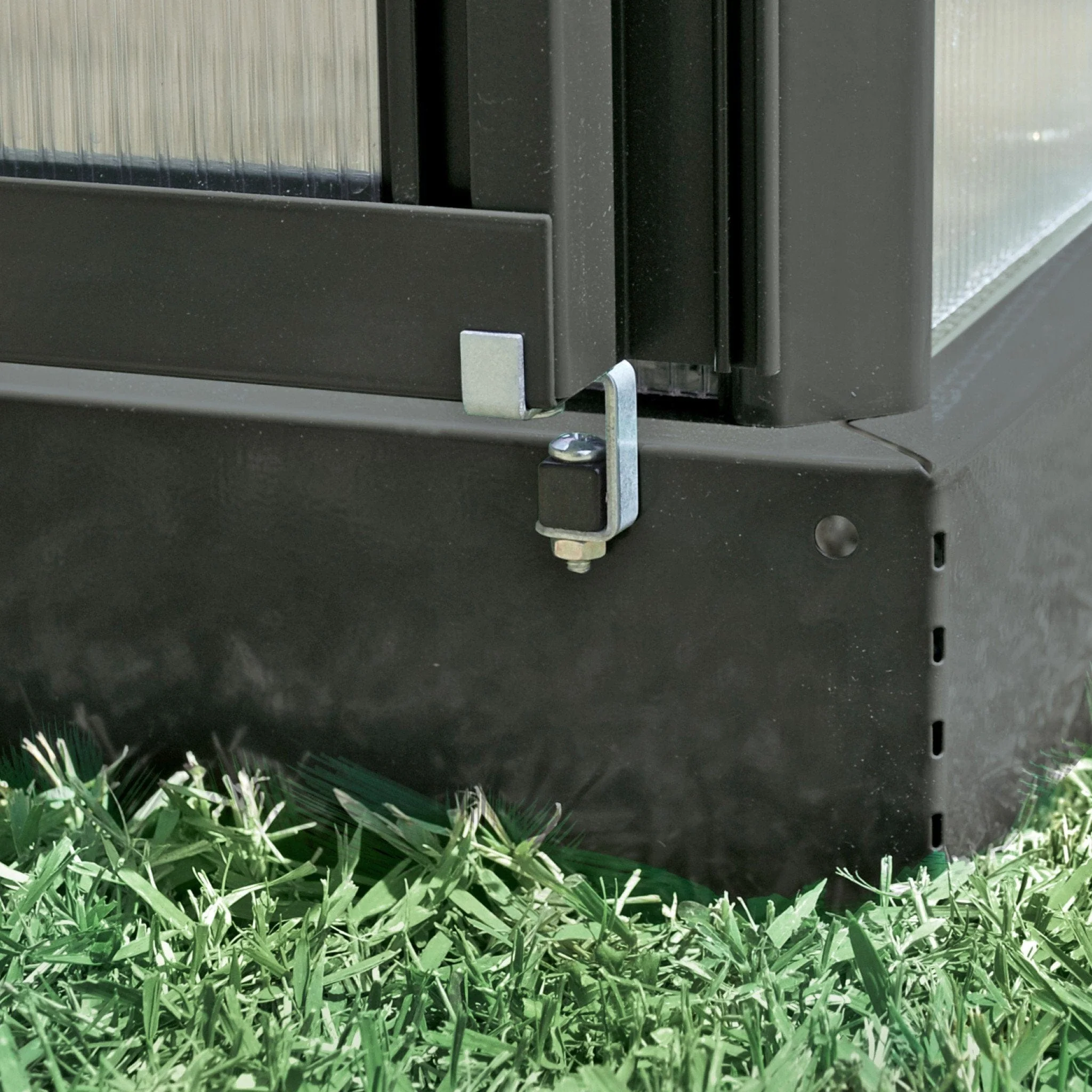 Palram - Canopia | 12x10 ft Chalet Greenhouse Kit - Gray With 0.8mm Polycarbonate Glazing - Image 7