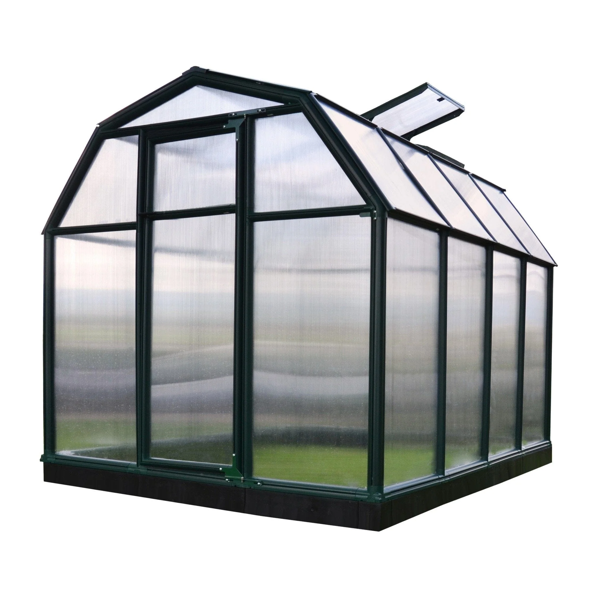 Palram - Canopia | EcoGrow Greenhouse Kit - 6 ft Wide - Green With 6mm Twin-wall Polycarbonate Glazing - Image 10