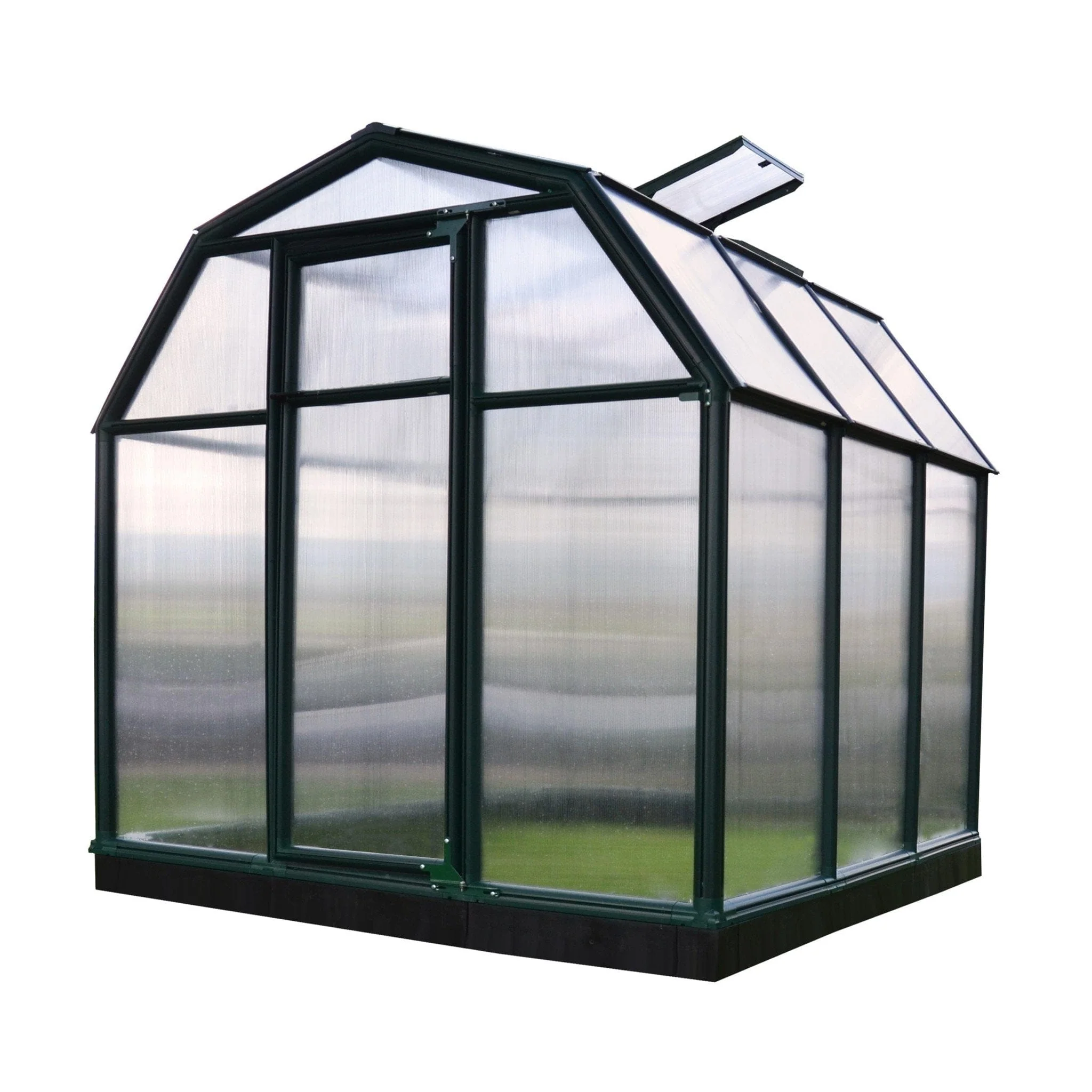 Palram - Canopia | EcoGrow Greenhouse Kit - 6 ft Wide - Green With 6mm Twin-wall Polycarbonate Glazing - Image 4