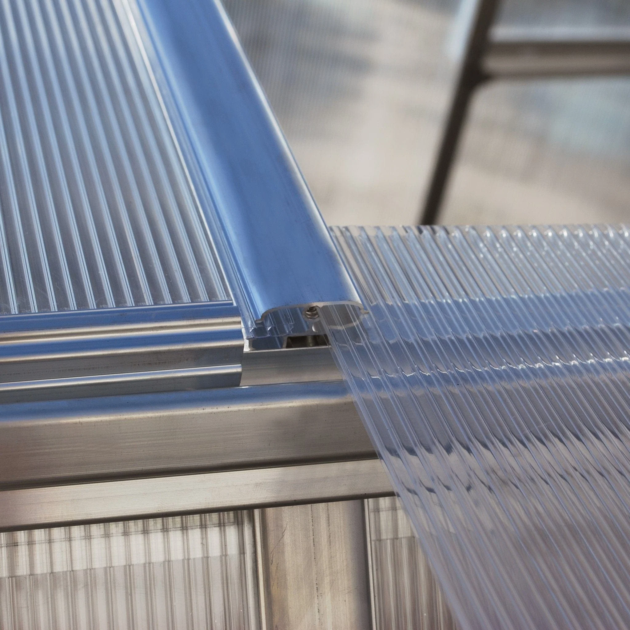 Palram - Canopia | Essence Greenhouse Kit - Silver With 4mm Twin-wall Polycarbonate Glazing - Image 9
