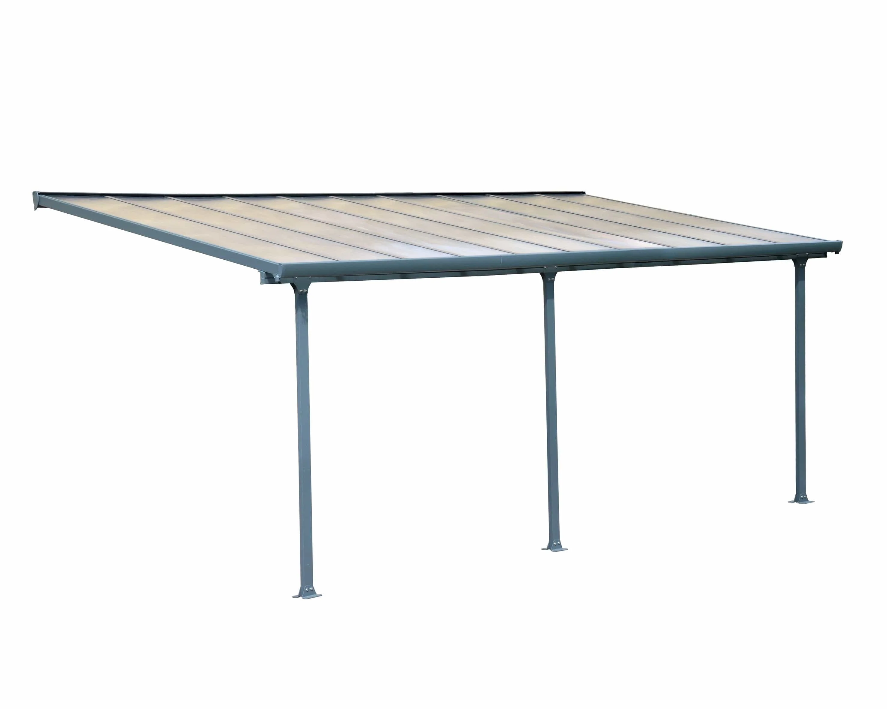 Palram - Canopia | 10 Ft Wide Feria Patio Cover - Gray Clear - Image 11