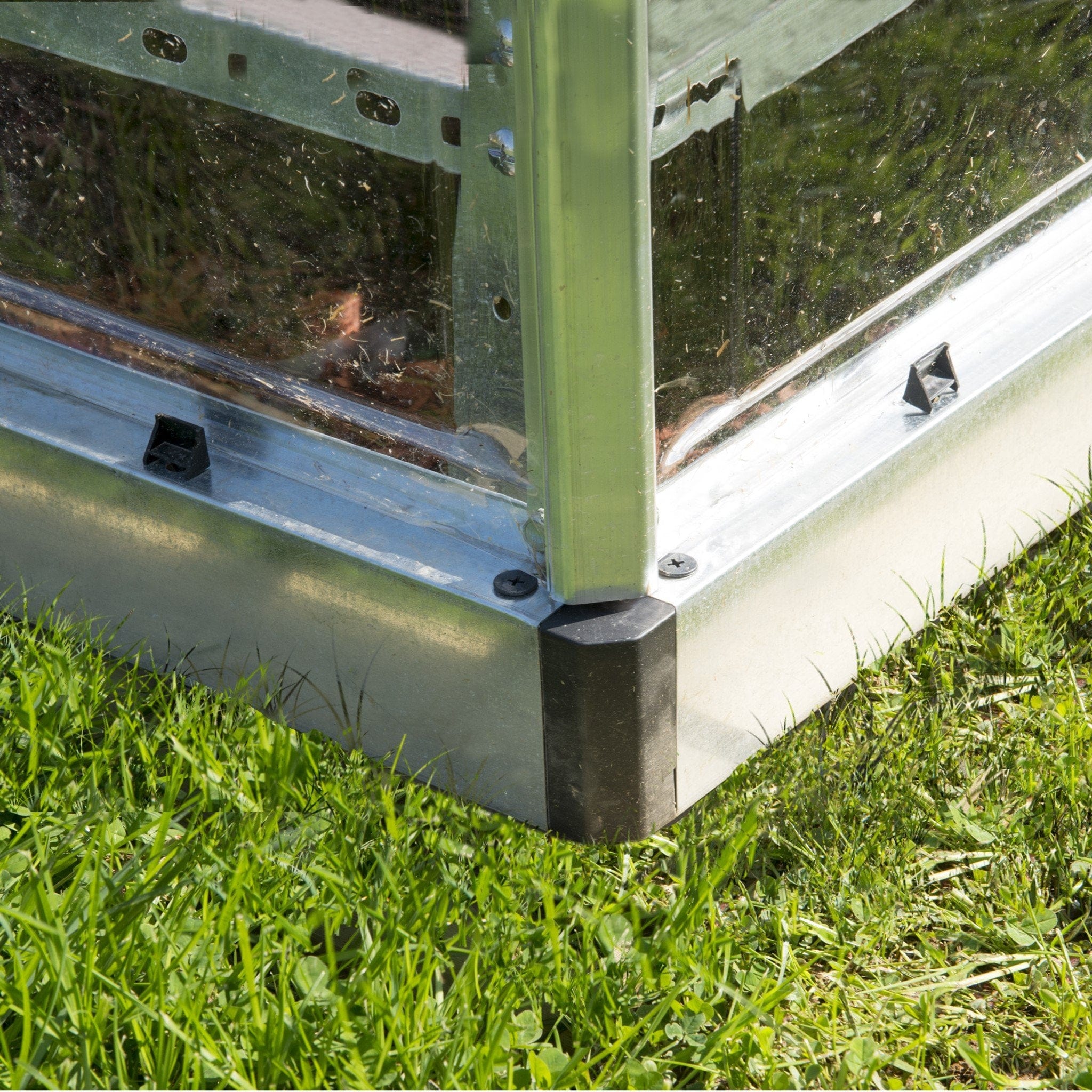 Palram - Canopia | 4x8 ft Hybrid Lean-To Greenhouse Kit - Silver With 0.8mm Polycarbonate Glazing - Image 7