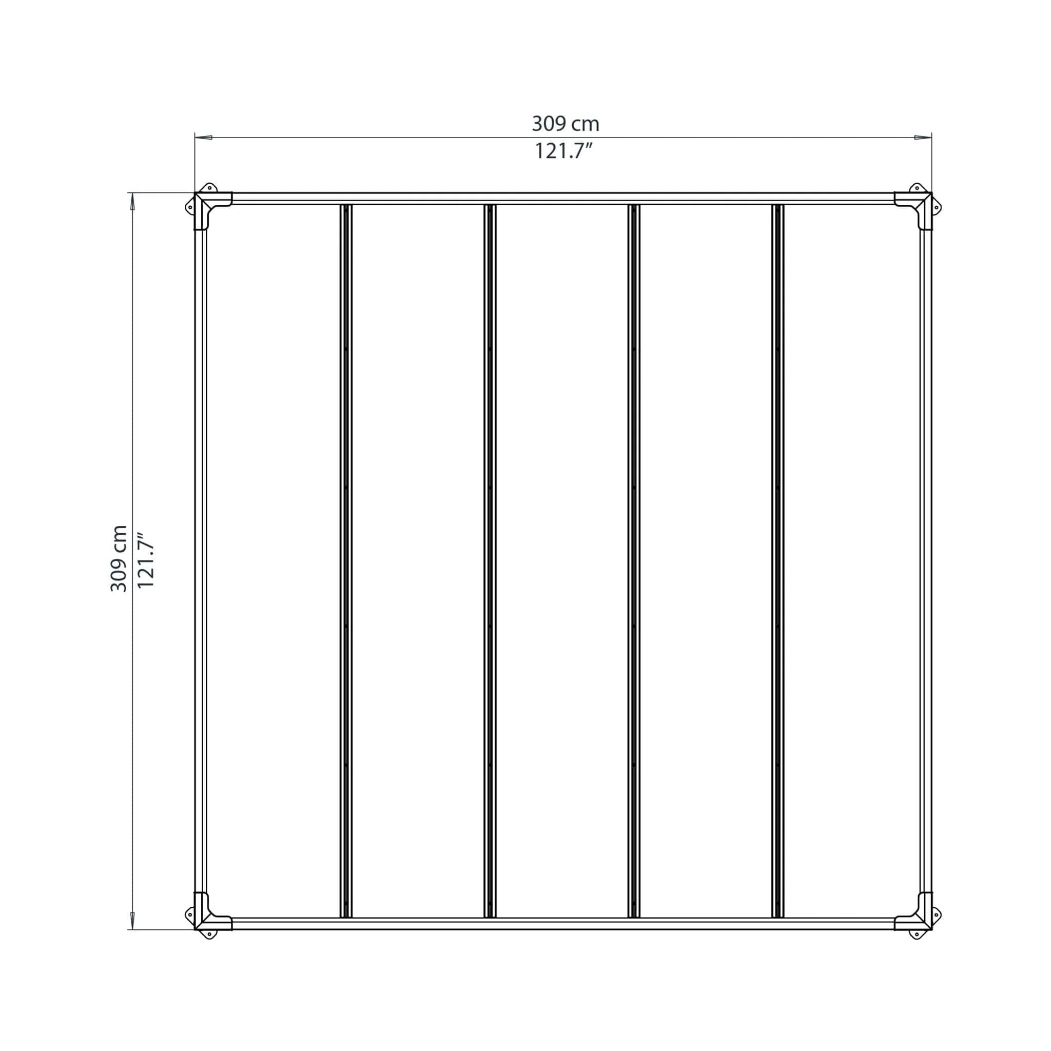Palram - Canopia | Milano 3000 10x10 ft Gazebo - Image 9