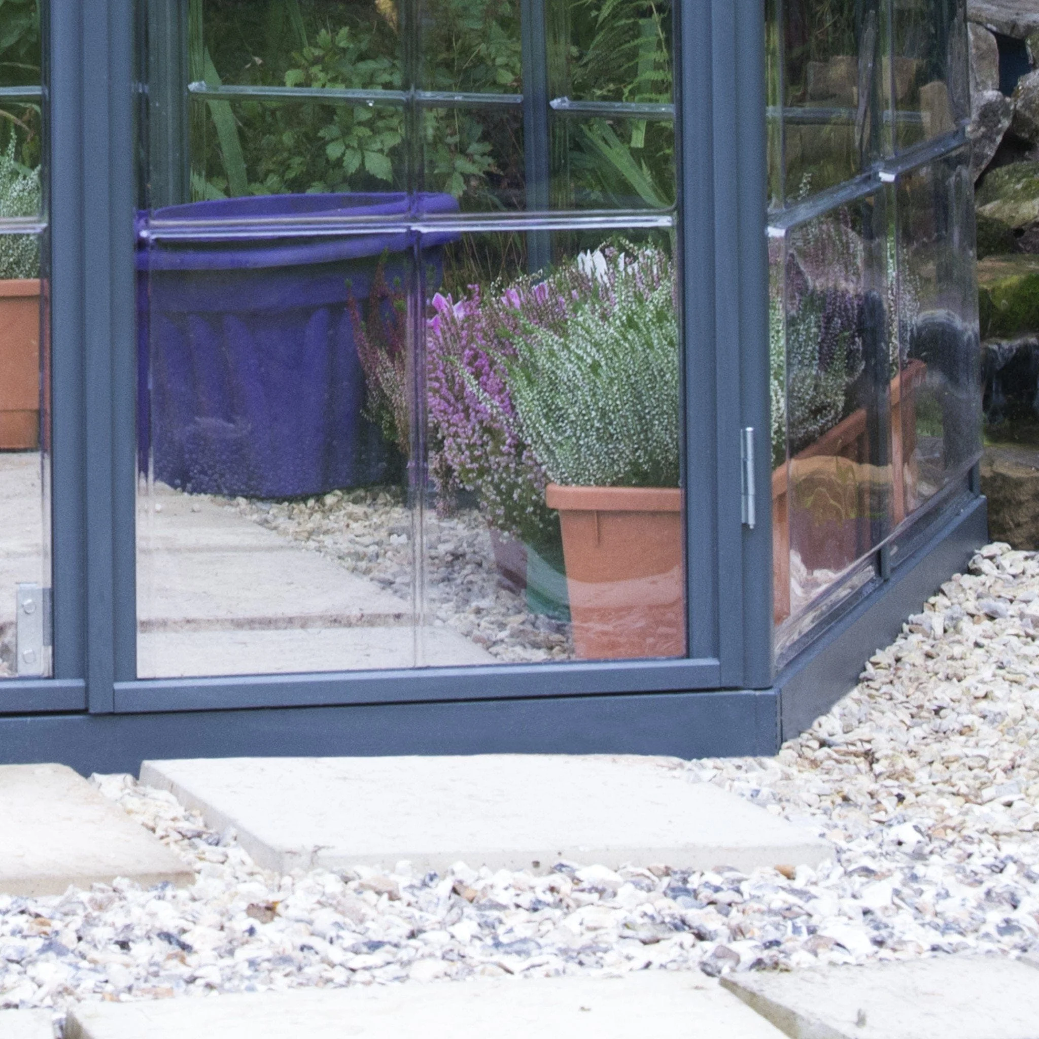 Palram - Canopia | 7x8 ft Oasis Hex Greenhouse Kit - Gray With 0.8mm Polycarbonate Glazing - Image 9