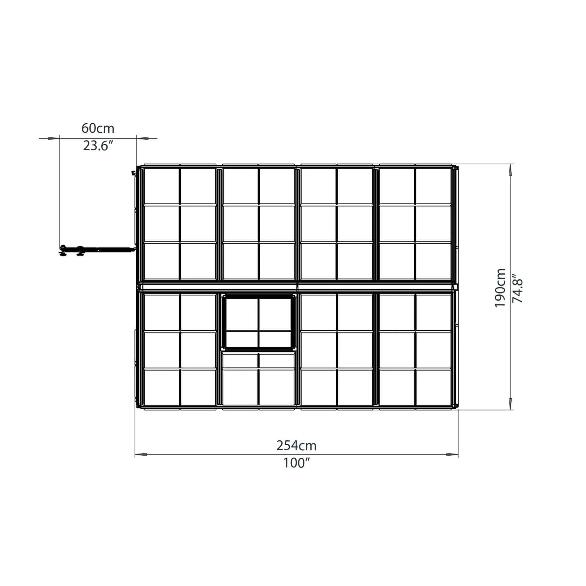 Palram - Canopia | Snap & Grow Greenhouse Kit - 6ft Wide - Silver With 0.8mm Polycarbonate Glazing - Image 19