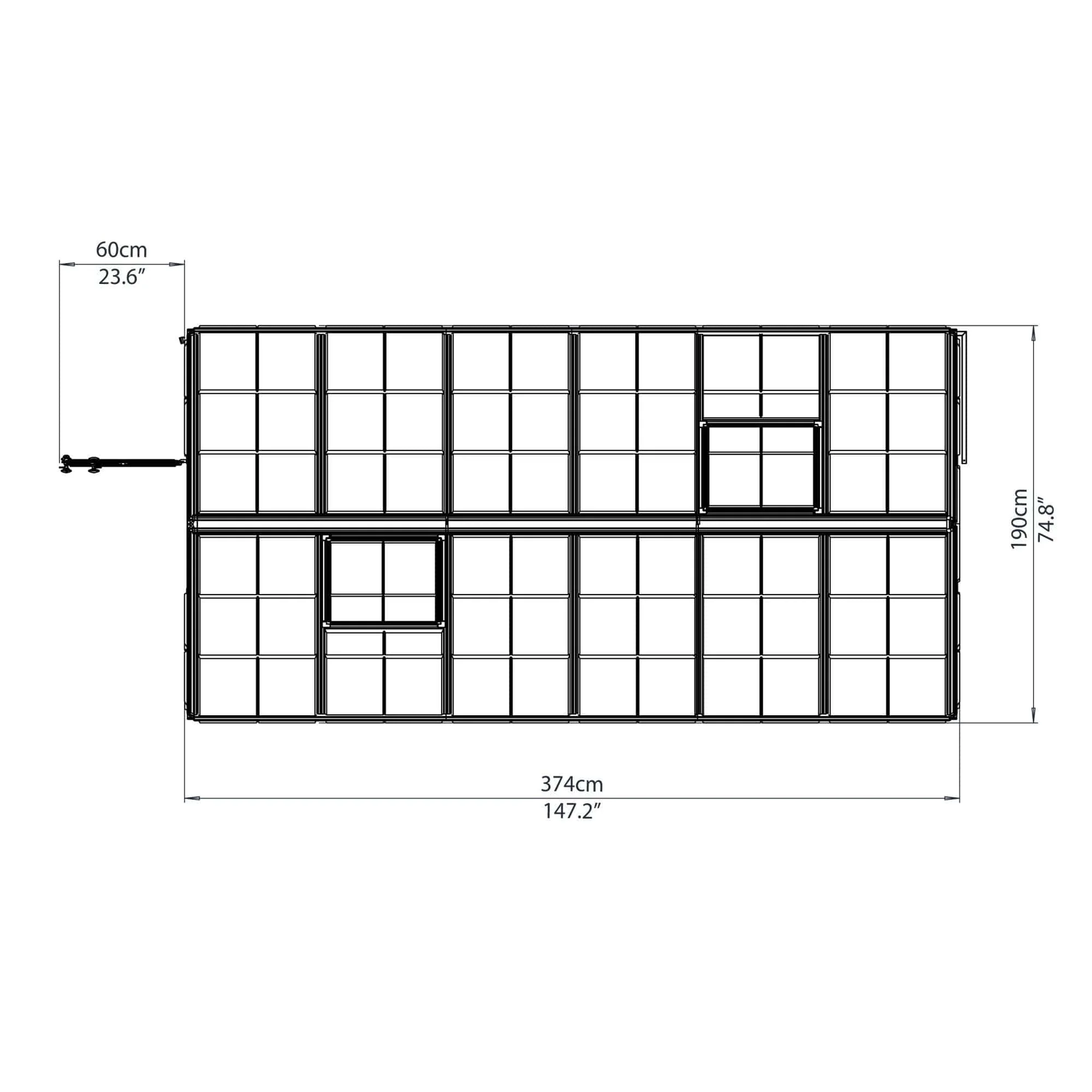 Palram - Canopia | Snap & Grow Greenhouse Kit - 6ft Wide - Silver With 0.8mm Polycarbonate Glazing - Image 23