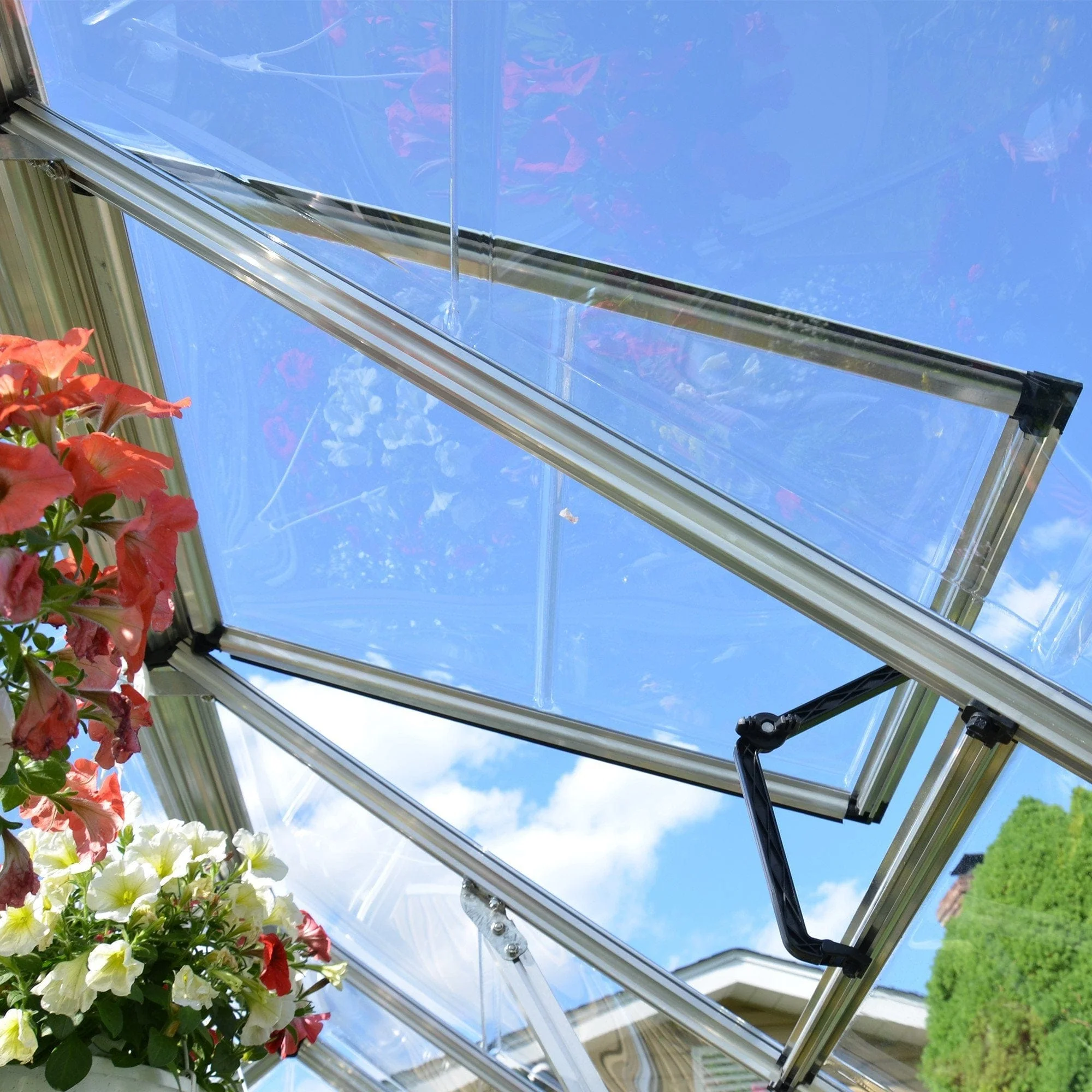 Palram - Canopia | Snap & Grow Greenhouse Kit - 8 Ft Wide - Silver With 0.8mm Polycarbonate Glazing - Image 5