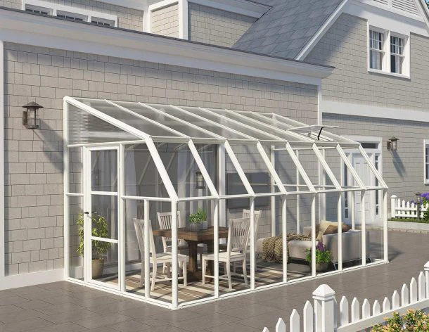 Palram - Canopia | Sun Room Eight Sunroom Enclosure, Lean To Greenhouse Kit - Image 15