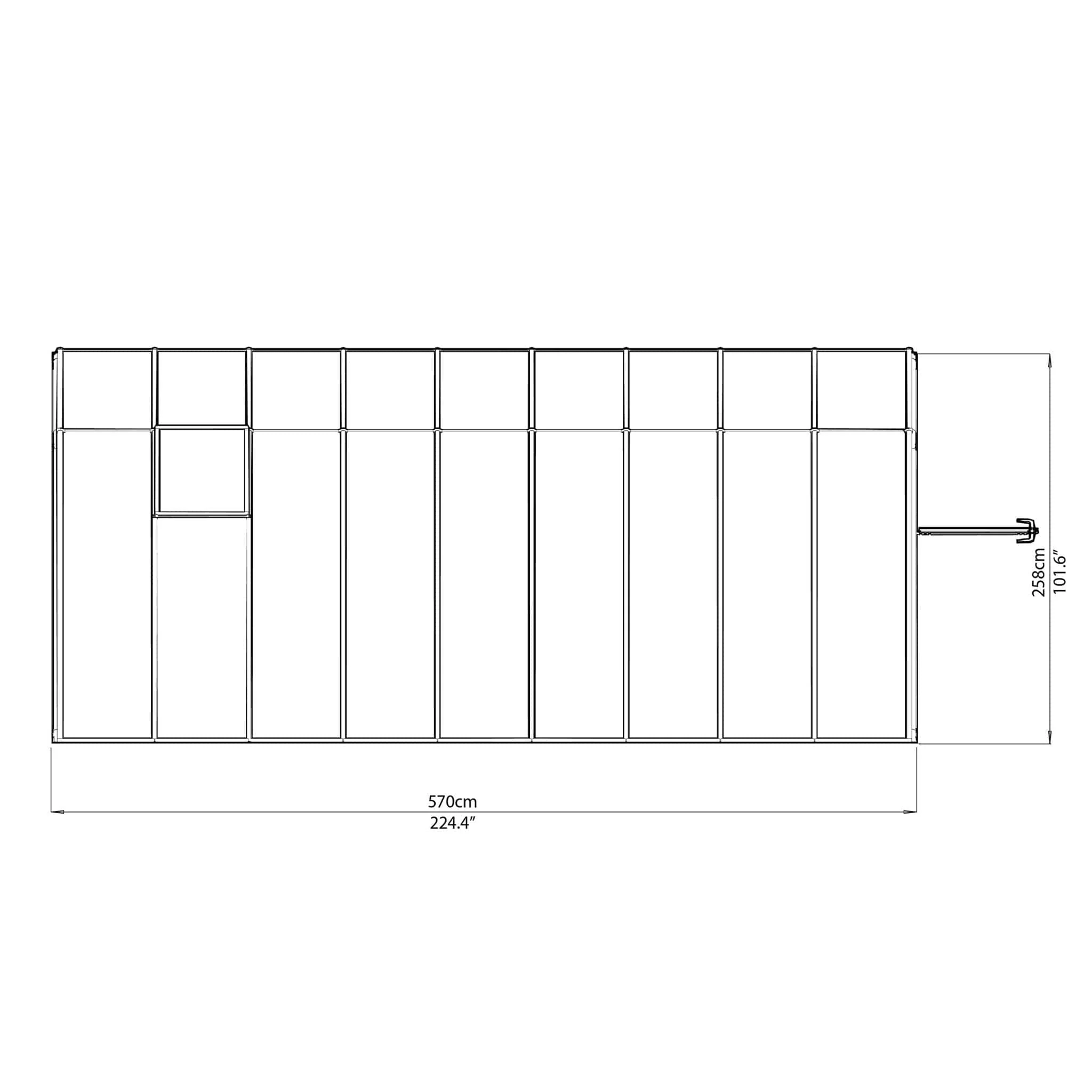 Palram - Canopia | Sun Room Eight Sunroom Enclosure, Lean To Greenhouse Kit - Image 23