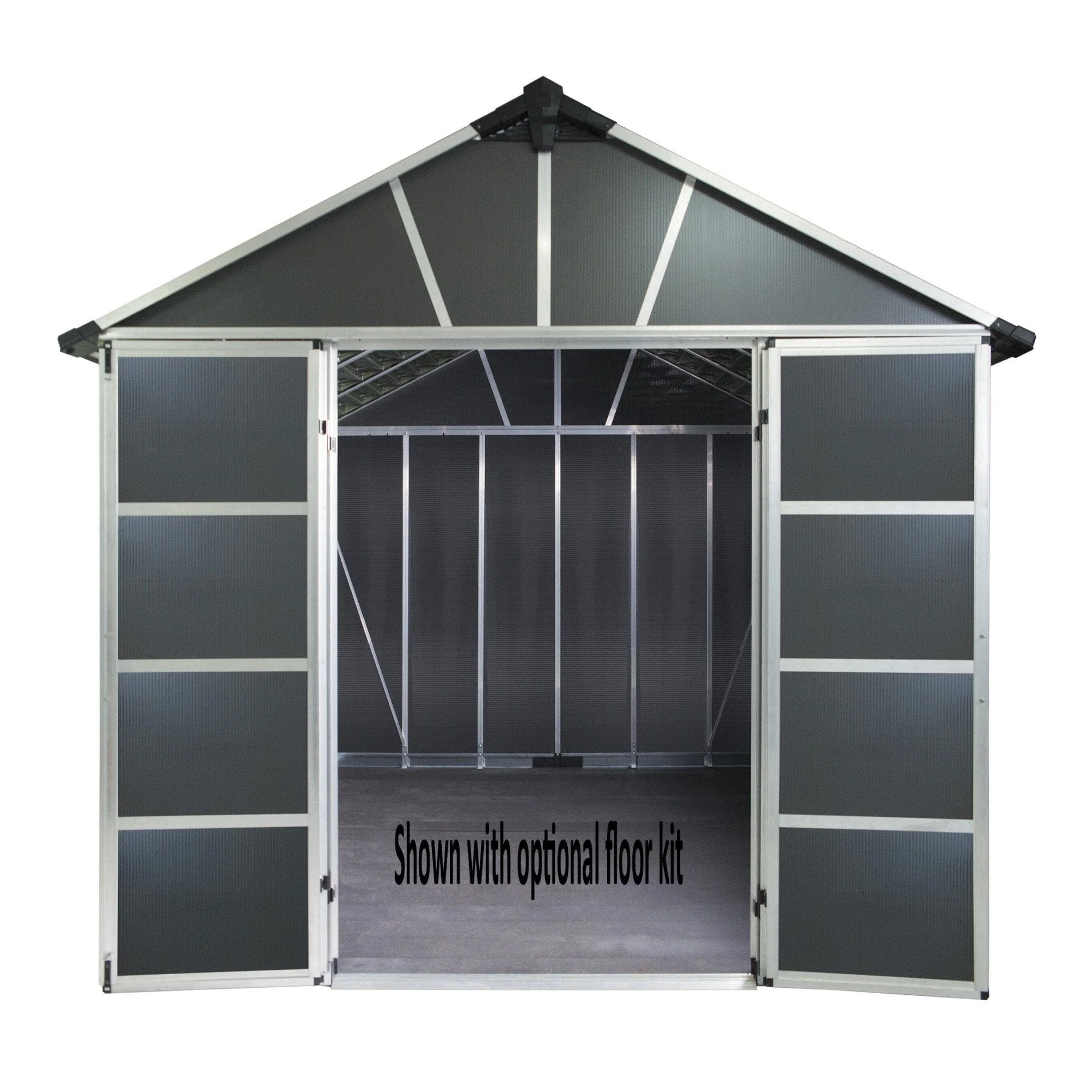 Palram - Canopia | Yukon Polycarbonate Storage Shed - Image 8