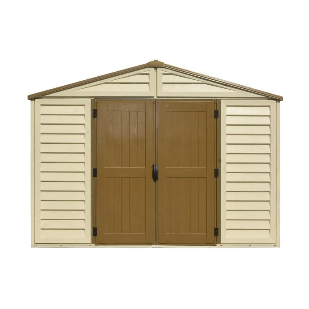 DuraMax | 10.5x10.5x6 ft Woodbridge Plus Vinyl Plastic Storage Shed with Foundation - Image 6