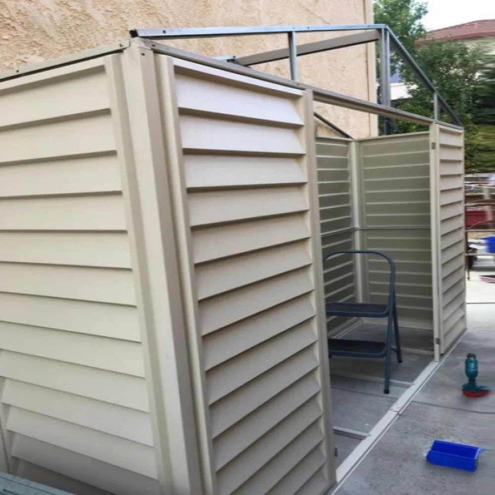 DuraMax | 10.5x3x6 Ft SidePro Vinyl Plastic Storage Shed with Foundation - Image 10