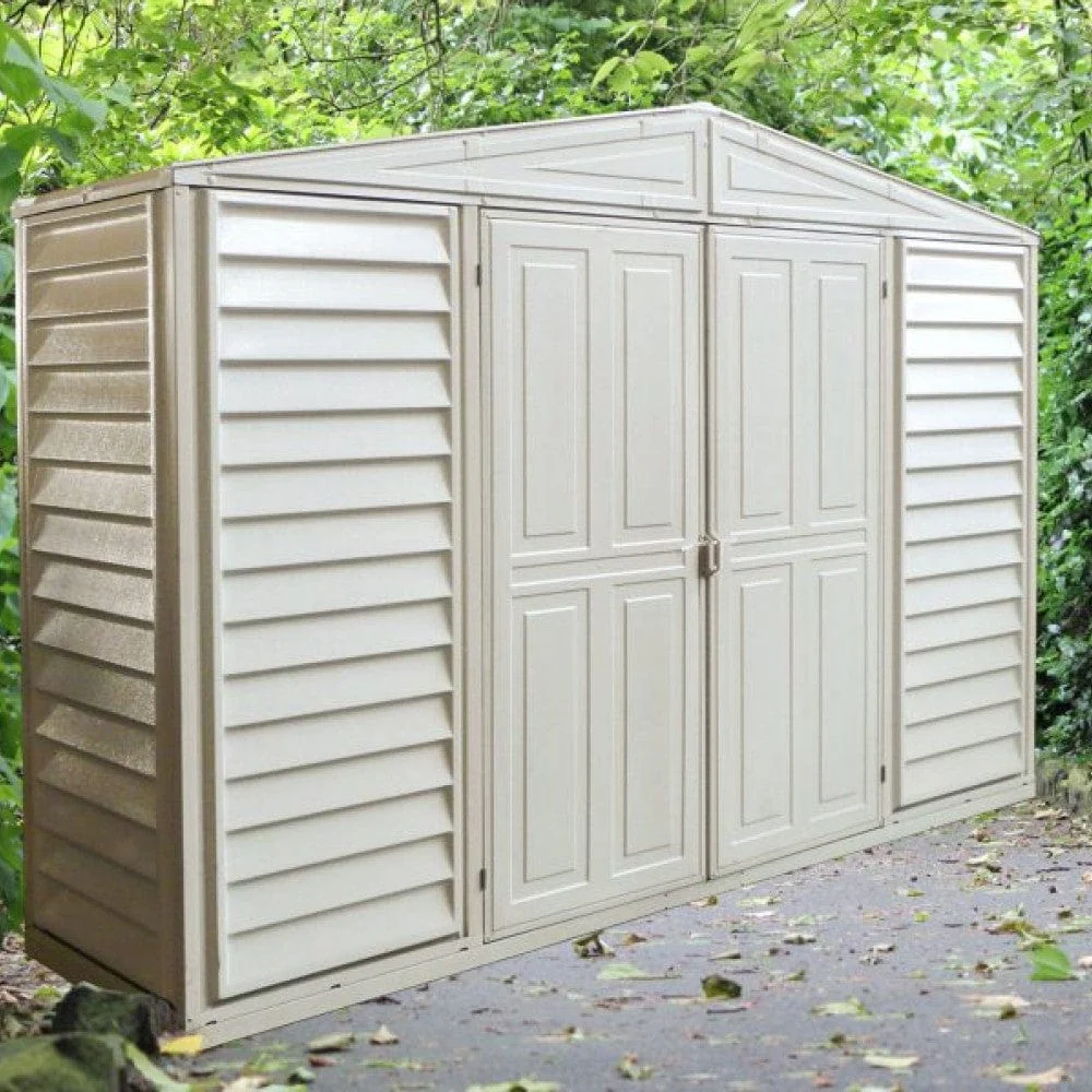 DuraMax | 10.5x3x6 Ft SidePro Vinyl Plastic Storage Shed with Foundation - Image 4