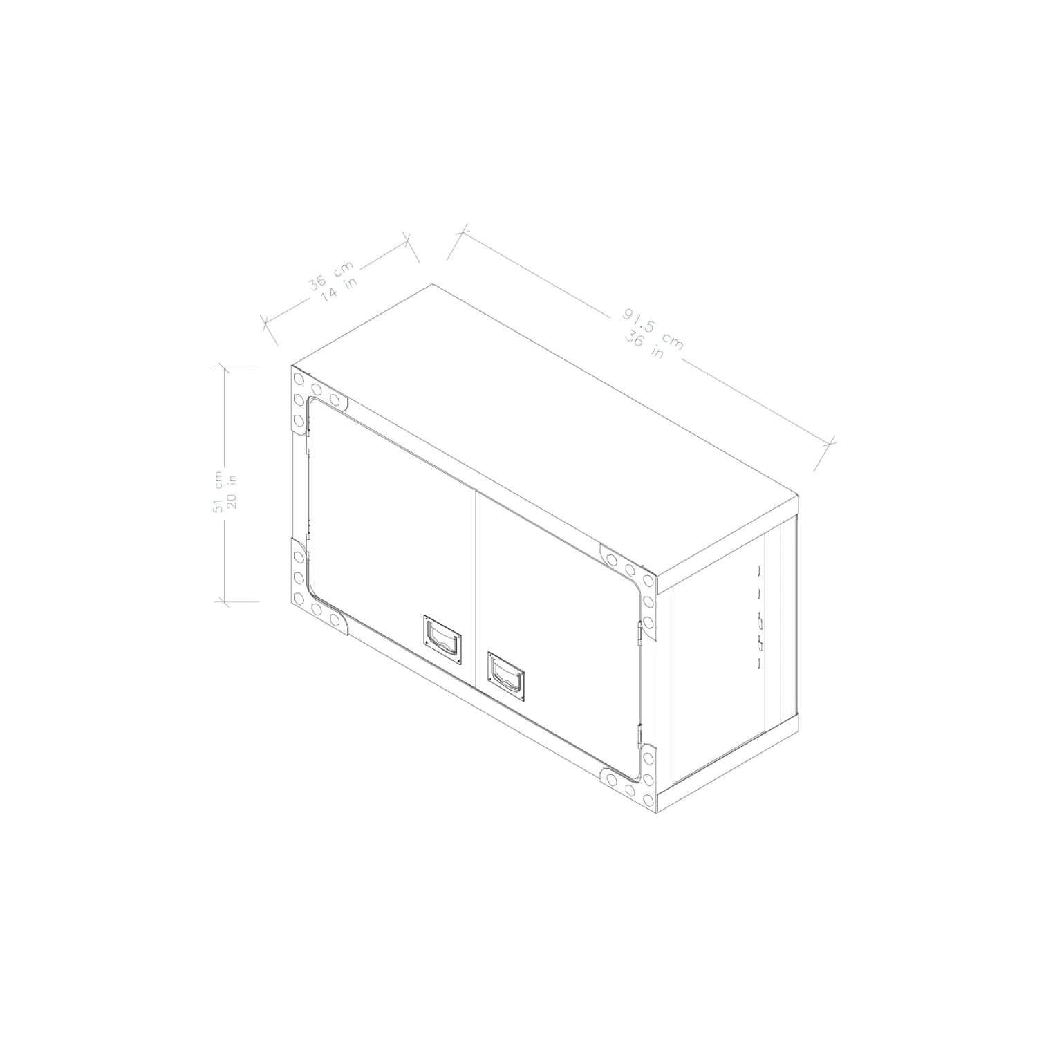 DuraMax | 36 In. Wide Industrial Wall Cabinet - Image 8