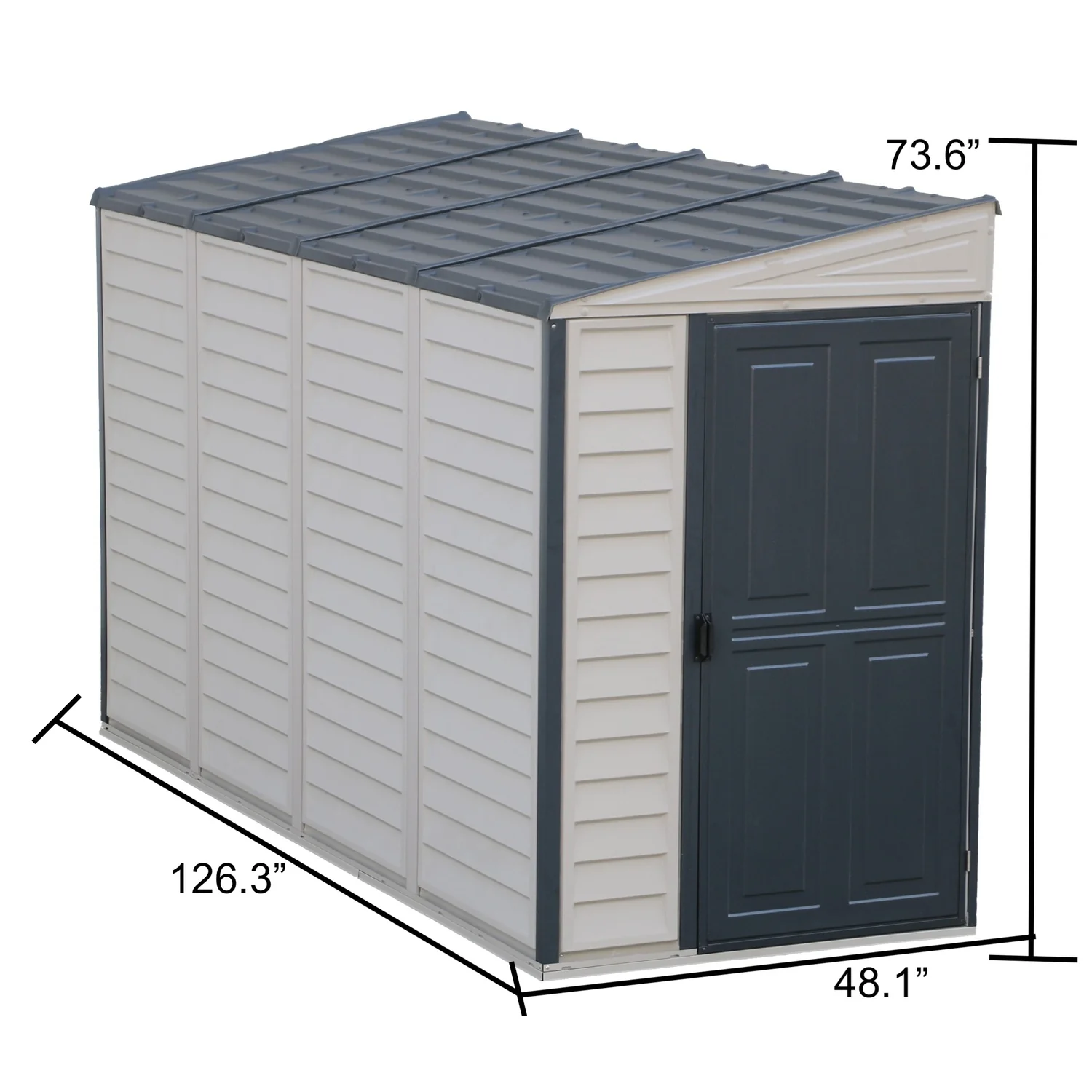 DuraMax | 4 ft Wide SideMate Vinyl Plastic Storage Shed with Foundation - Image 48