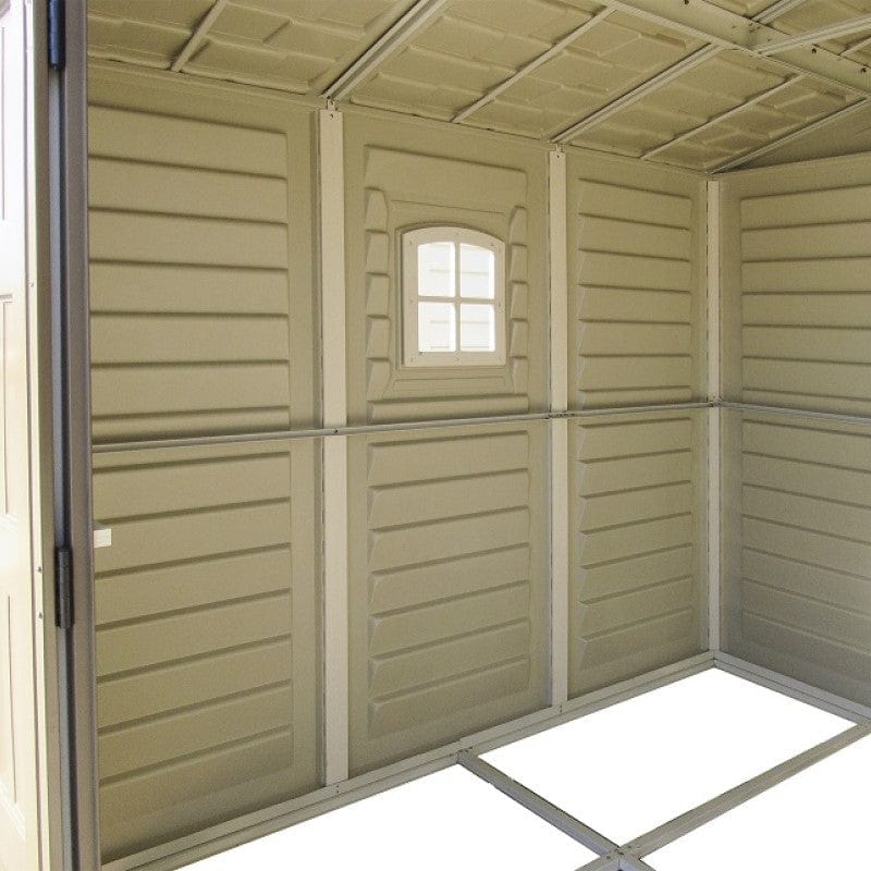 DuraMax | 8x8x6 ft DuraPlus Vinyl Plastic Storage Shed with Foundation - Image 12