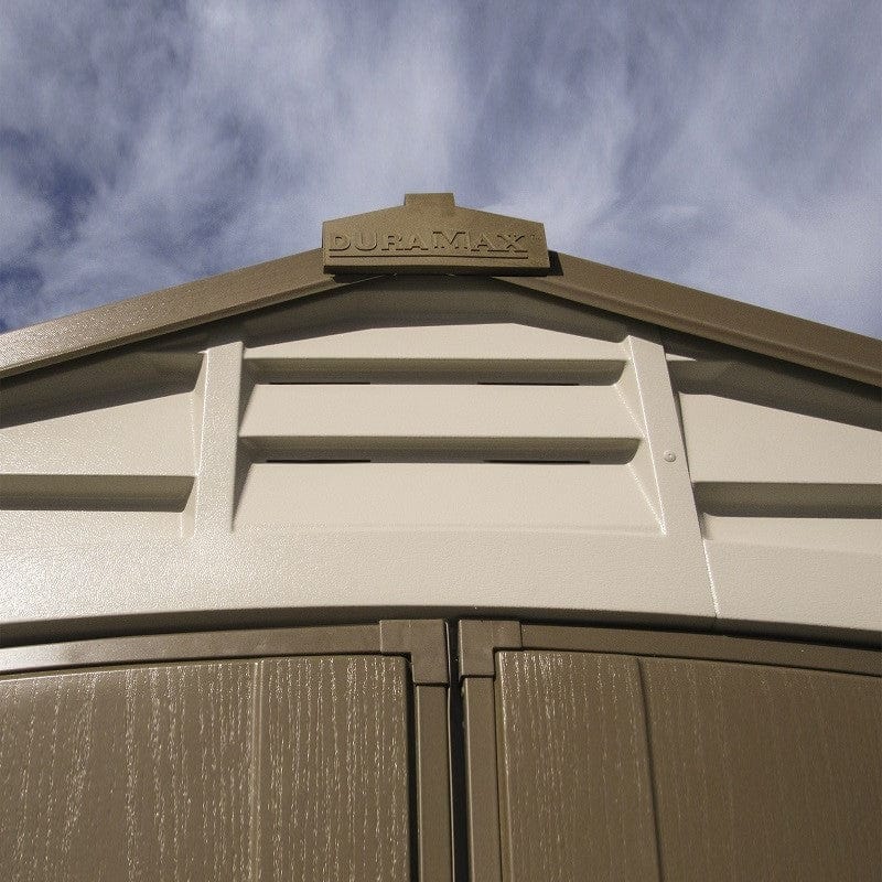 DuraMax | 8x8x6 ft DuraPlus Vinyl Plastic Storage Shed with Foundation - Image 2