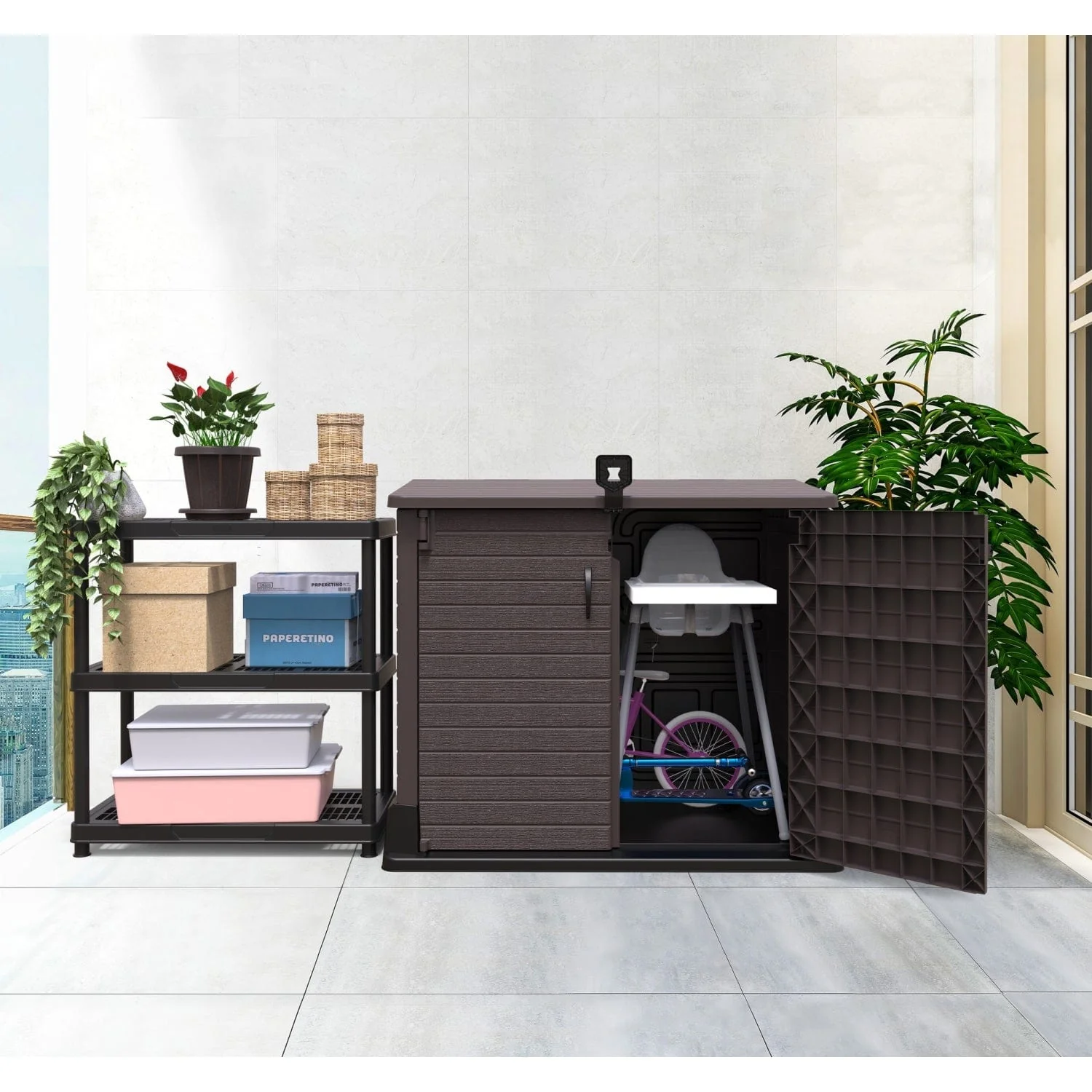 DuraMax | 4.3x2.4 ft Heavy Plastic StoreAway Multipurpose Horizontal Shed - 850L - Image 17