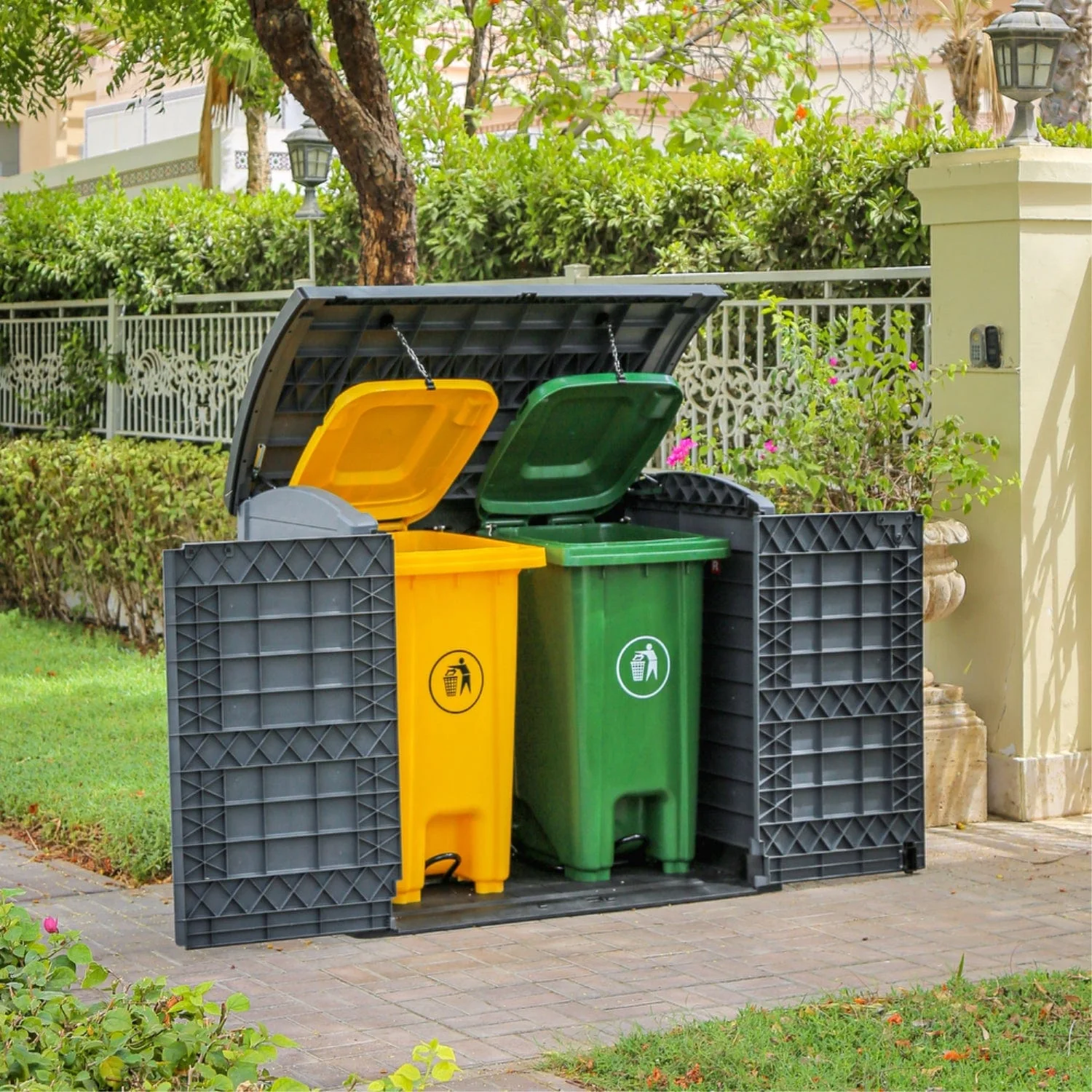 DuraMax | 4.5x2.8 ft Heavy Plastic StoreAway Multipurpose Horizontal Shed with Arc Lid - 1200L - Image 22