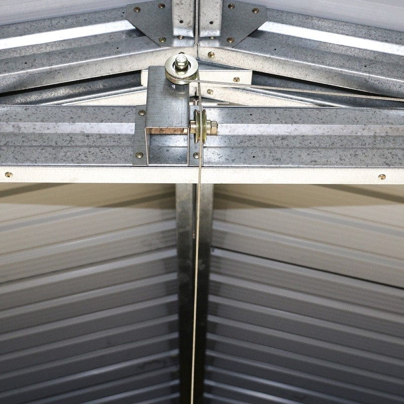 DuraMax | Imperial Metal Garage 12X26 Dark Gray with White | Eastern States - Image 15