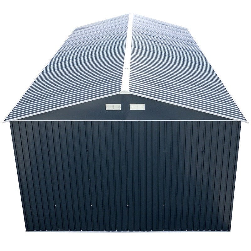 DuraMax | Imperial Metal Garage 12X26 Dark Gray with White | Eastern States - Image 19