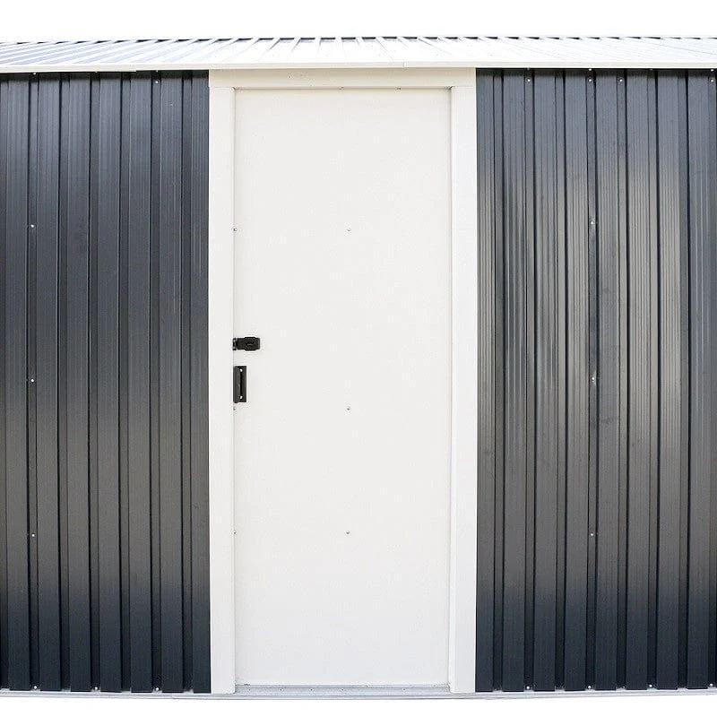DuraMax | Imperial Metal Garage 12X26 Dark Gray with White | Eastern States - Image 9