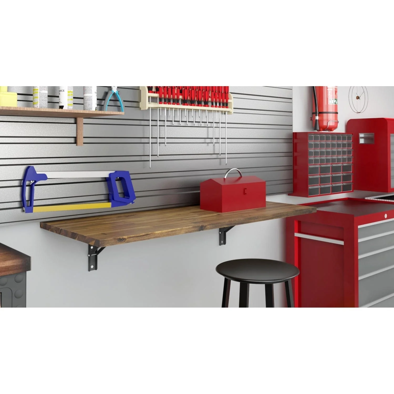 DuraMax | Spence 48" Wall Mounted Folding Table - Image 6