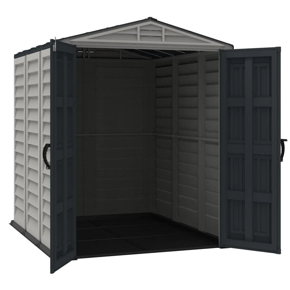 DuraMax | YardMate Plus 5x8x6.5 ft Vinyl Plastic Storage Shed with Floor - Image 4